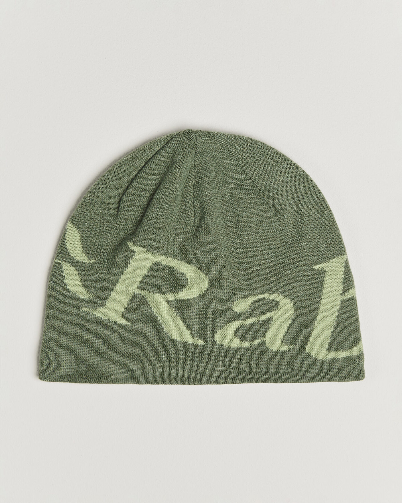Hombres | Gorros | Rab | Logo Beanie Dark Fig Green/Fig Green