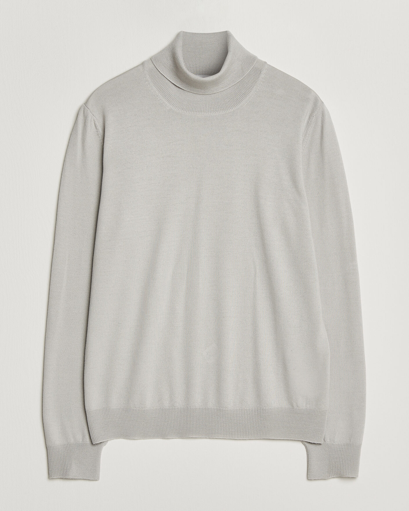 Hombres | Jerséis y prendas de punto | Gran Sasso | Merino Fashion Fit Rollneck Light Beige