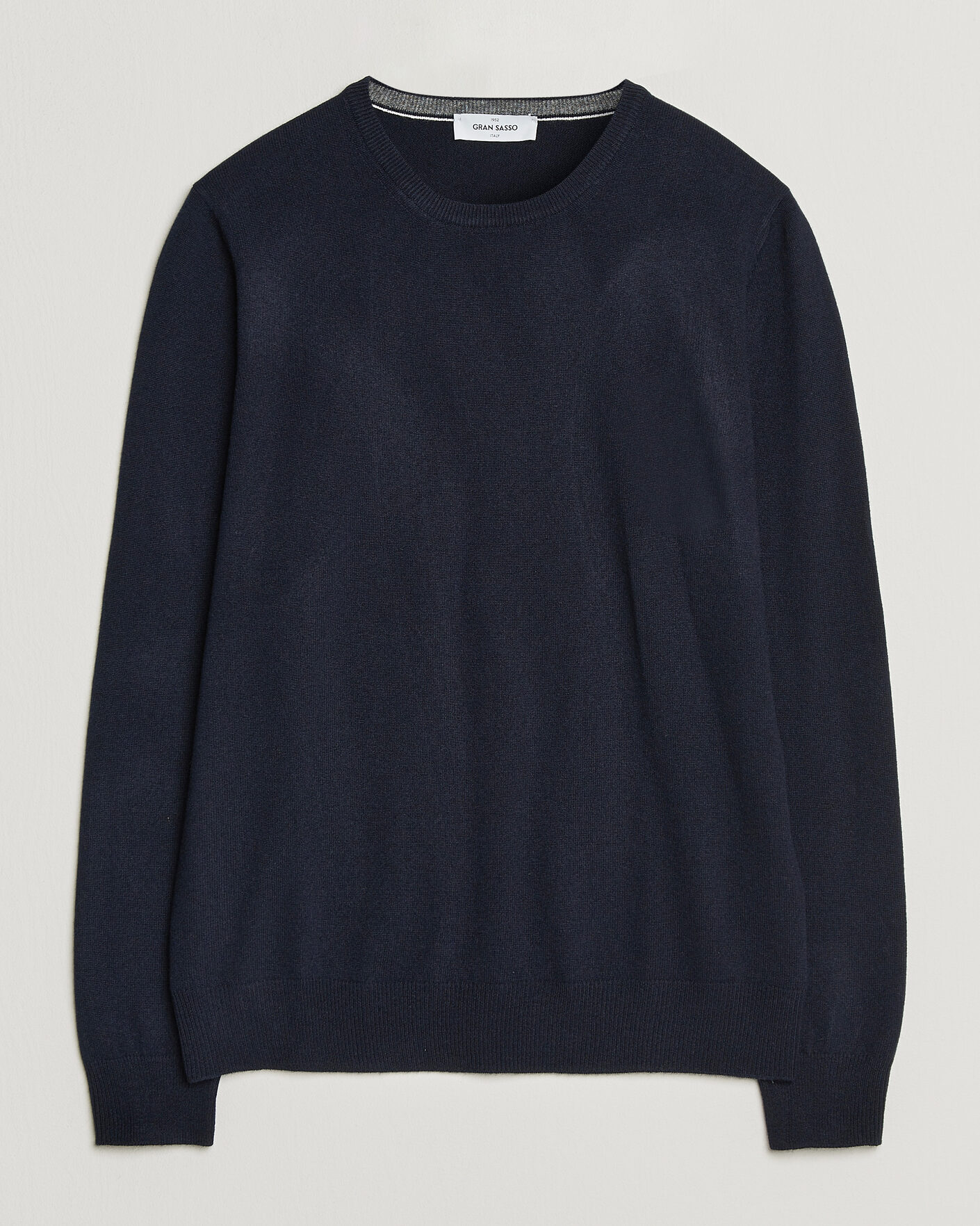 Hombres | Jerséis y prendas de punto | Gran Sasso | Wool/Cashmere Crew Neck Navy