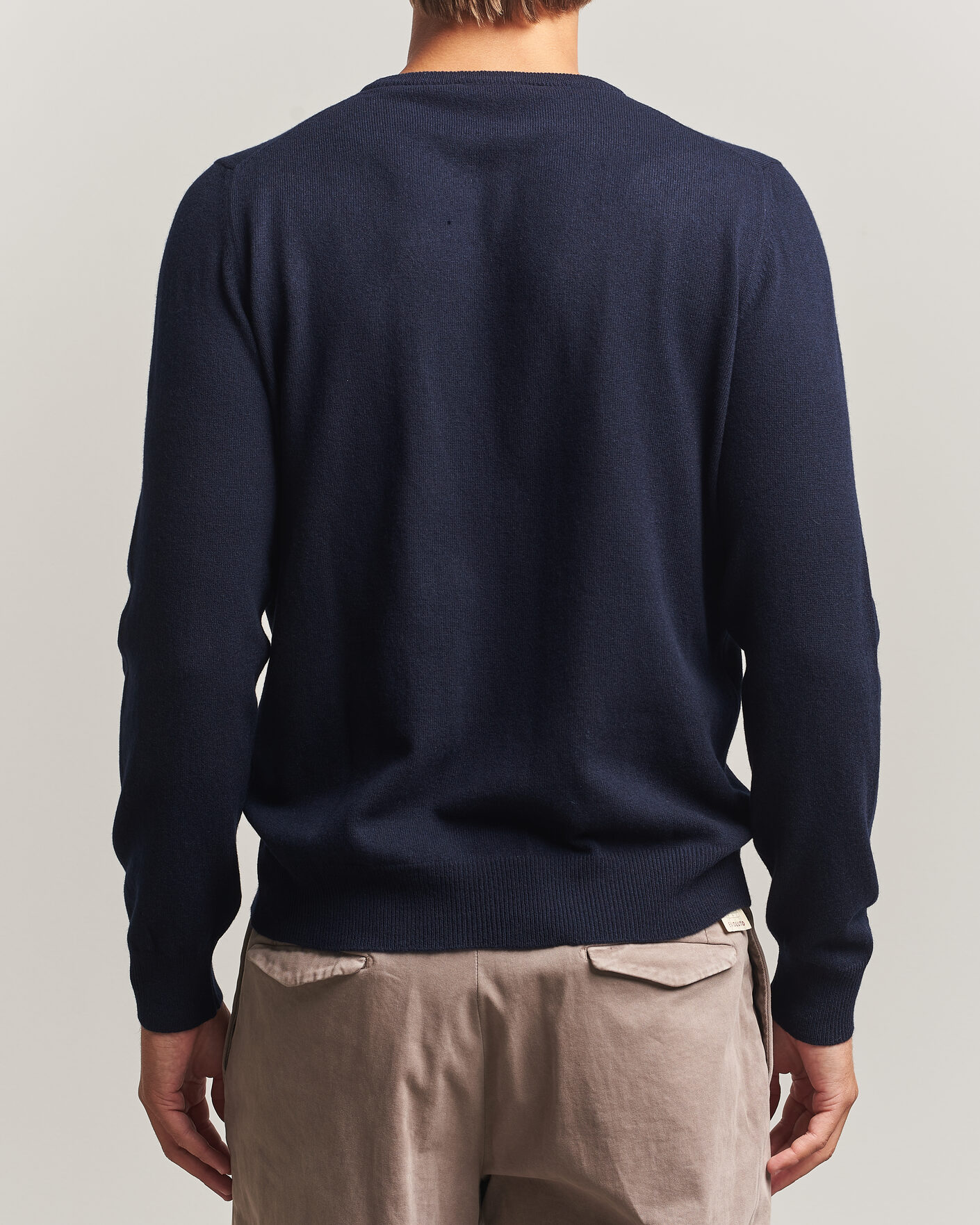 Hombres | Jerséis y prendas de punto | Gran Sasso | Wool/Cashmere Crew Neck Navy