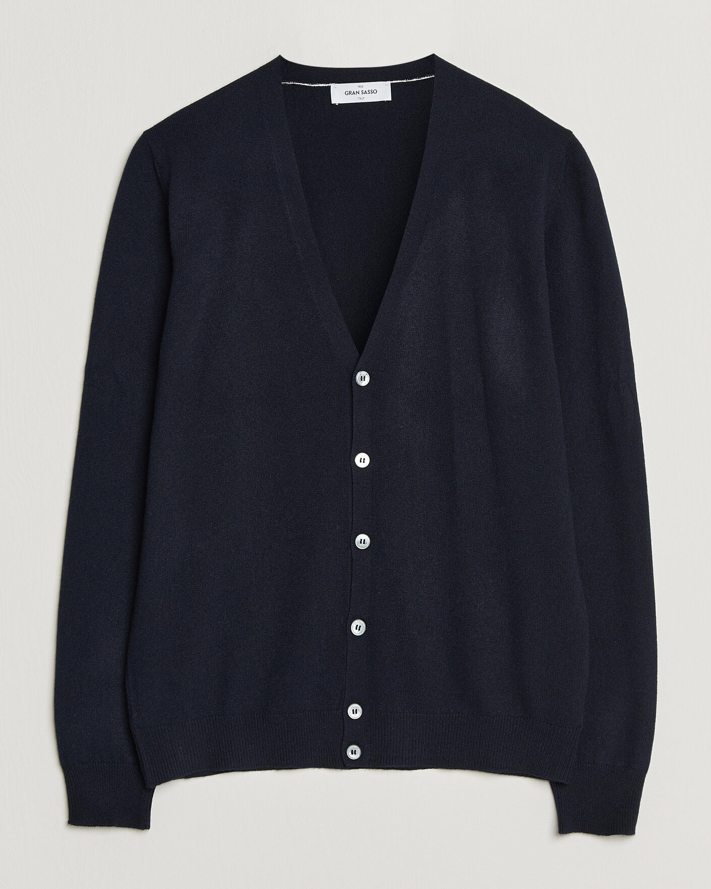 Hombres | Jerséis y prendas de punto | Gran Sasso | Wool/Cashmere Cardigan Navy
