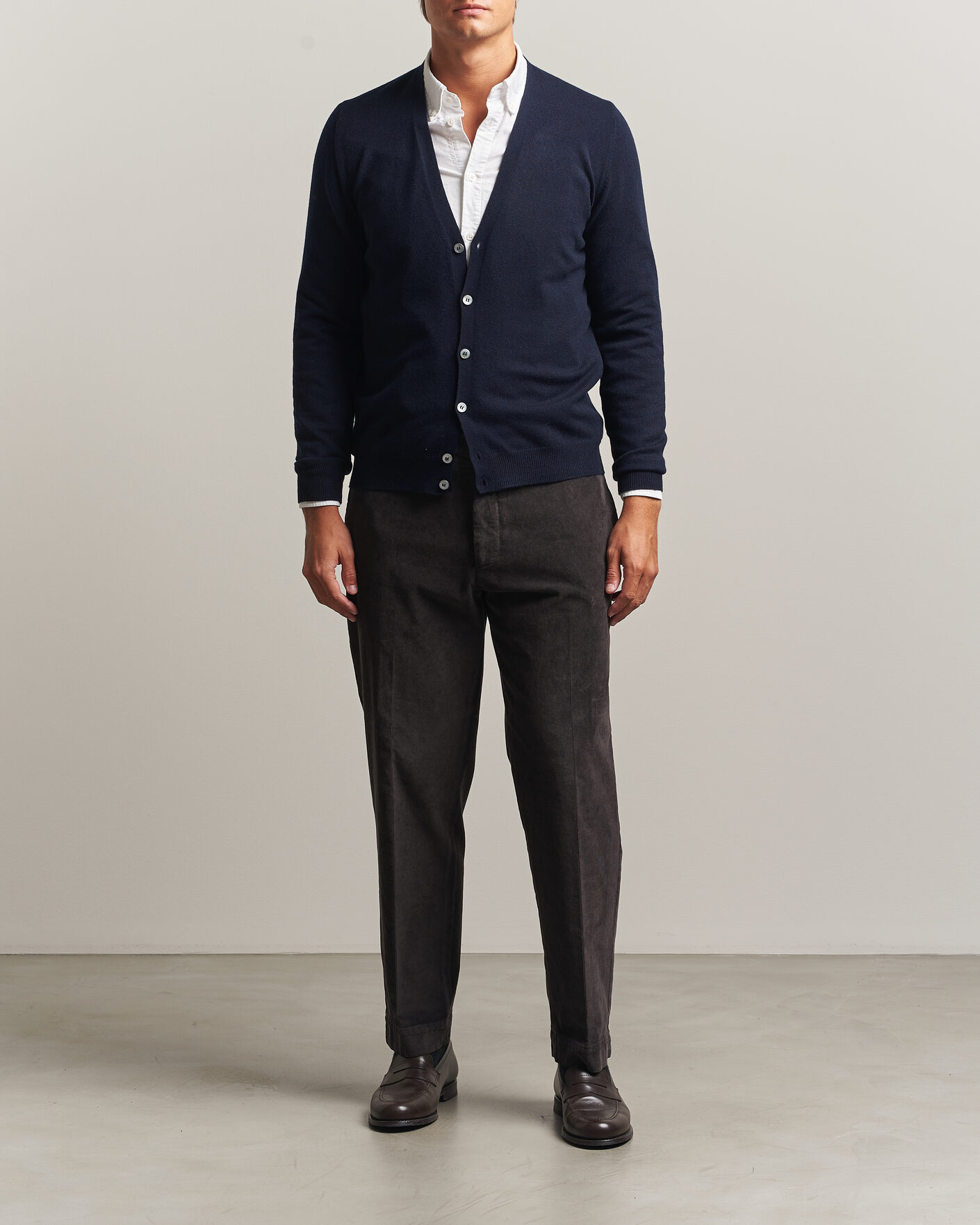 Hombres | Jerséis y prendas de punto | Gran Sasso | Wool/Cashmere Cardigan Navy