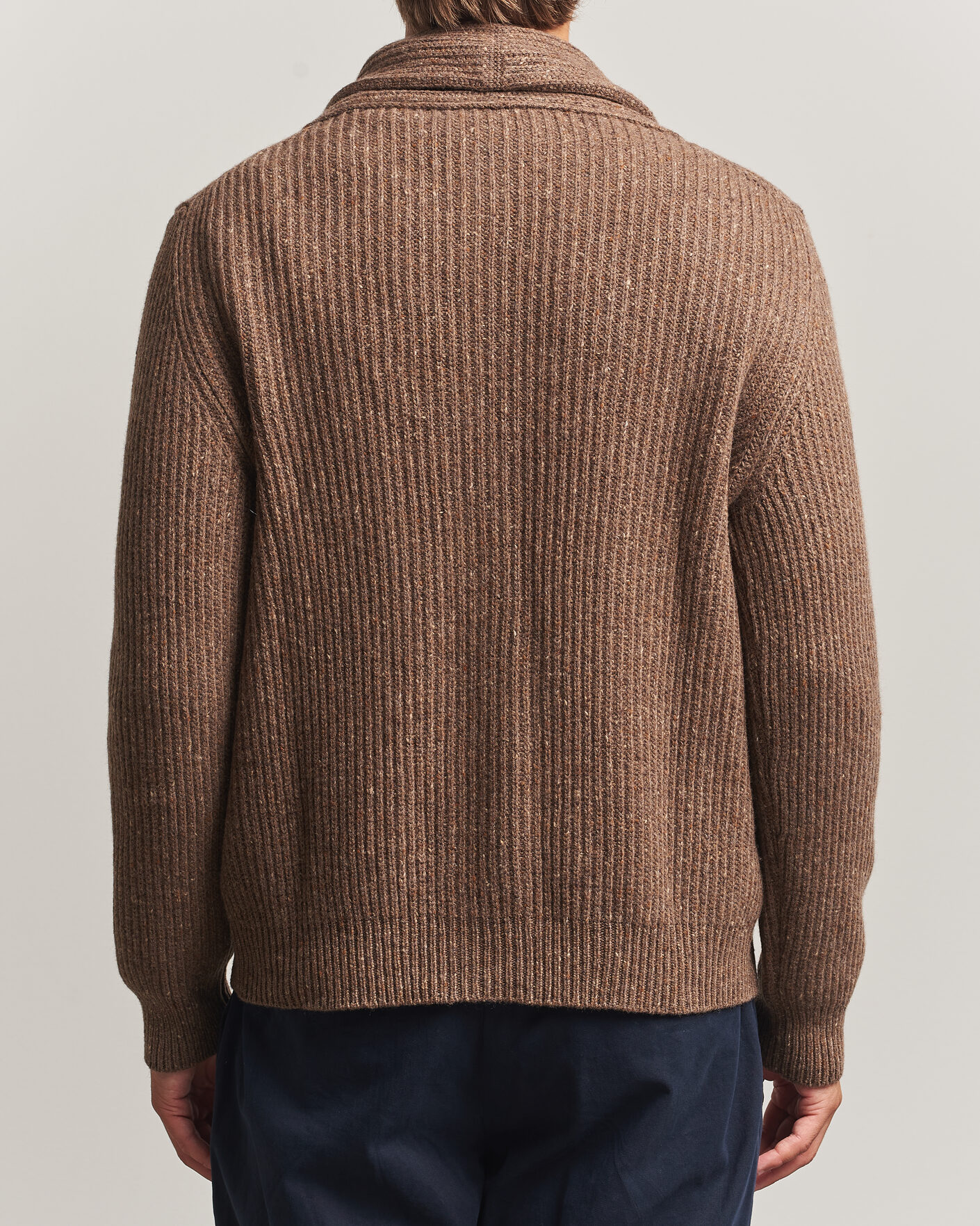 Hombres | Jerséis y prendas de punto | Gran Sasso | Wool/Cashmere Donegal Cardigan Brown