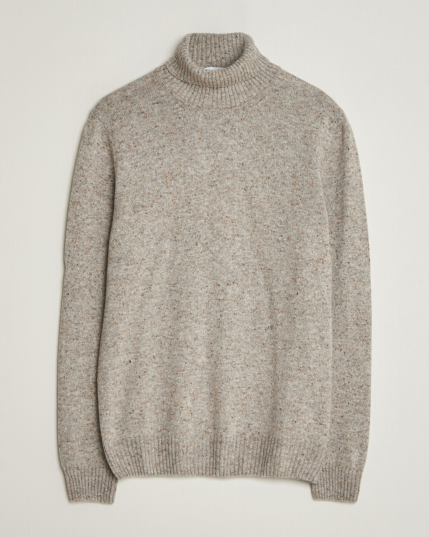 Hombres | Jerséis y prendas de punto | Gran Sasso | Wool/Cashmere Donegal Rollneck Beige