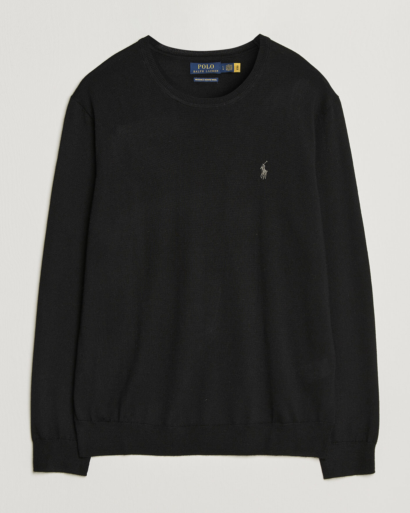 Hombres | Jerséis y prendas de punto | Polo Ralph Lauren | Long Sleeve Pullover Polo Black