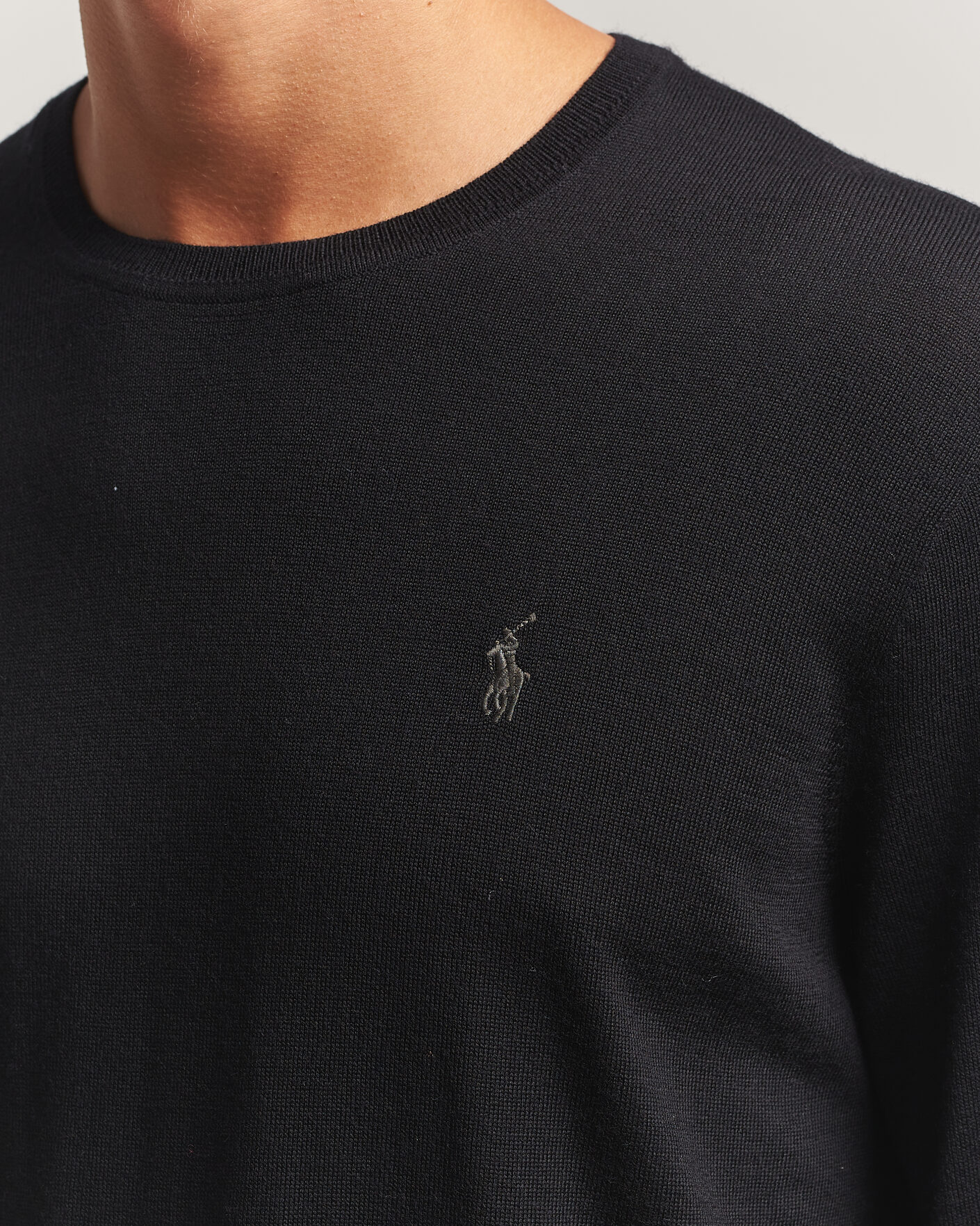 Hombres | Jerséis y prendas de punto | Polo Ralph Lauren | Long Sleeve Pullover Polo Black
