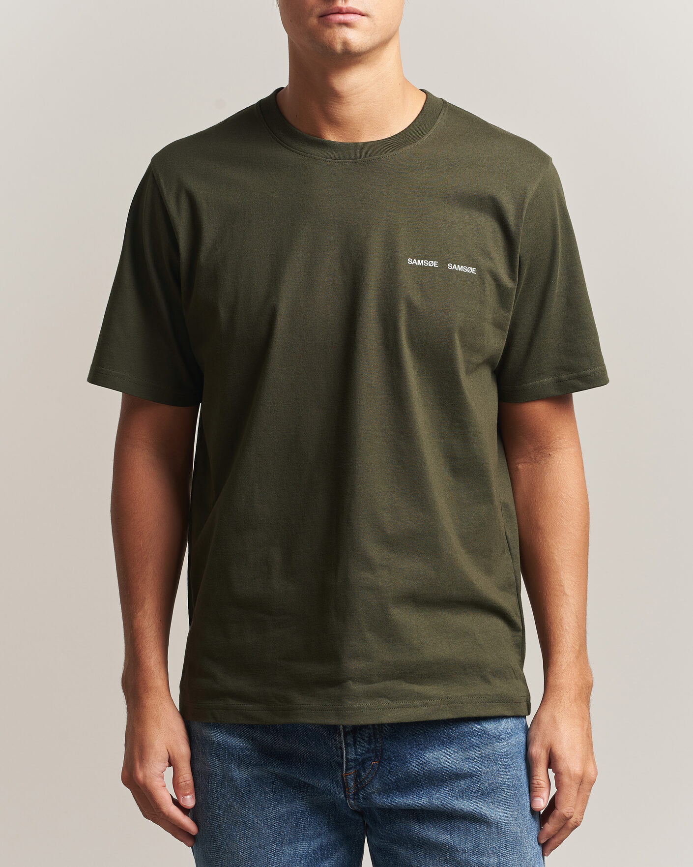 Hombres | Camisetas | Samsøe Samsøe | Thomas Cotton T-Shirt Forest Night
