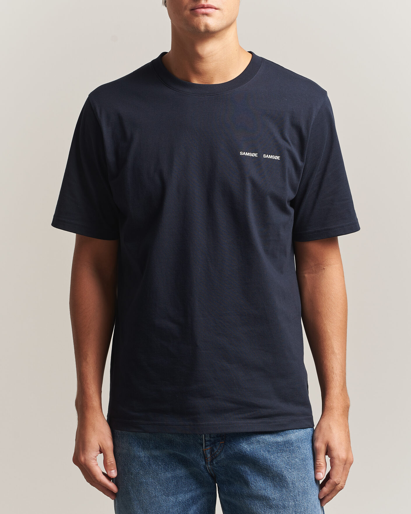 Hombres | Camisetas | Samsøe Samsøe | Thomas Cotton T-Shirt Salute Navy