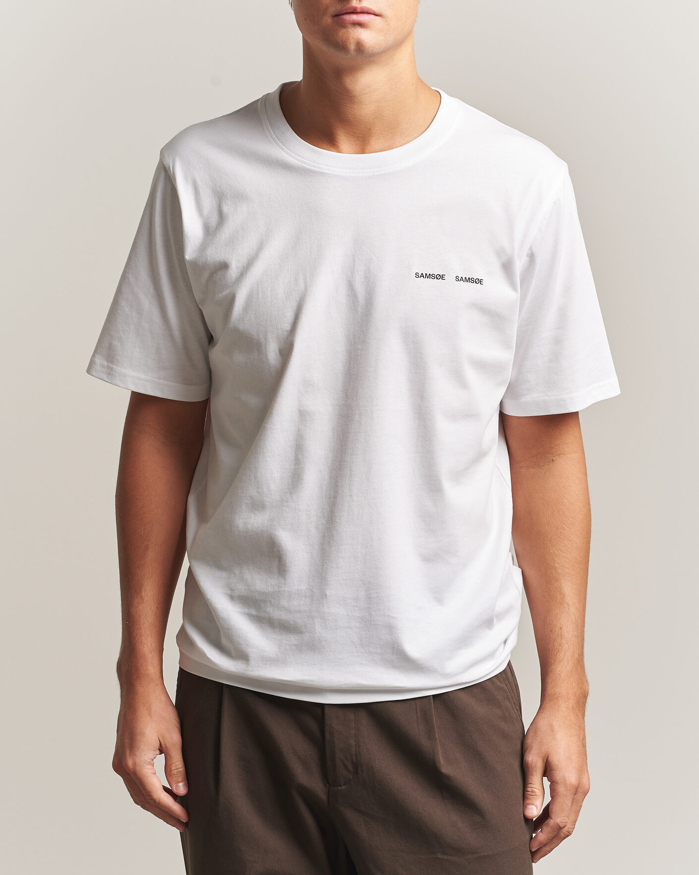 Hombres | Camisetas | Samsøe Samsøe | Thomas Cotton T-Shirt White