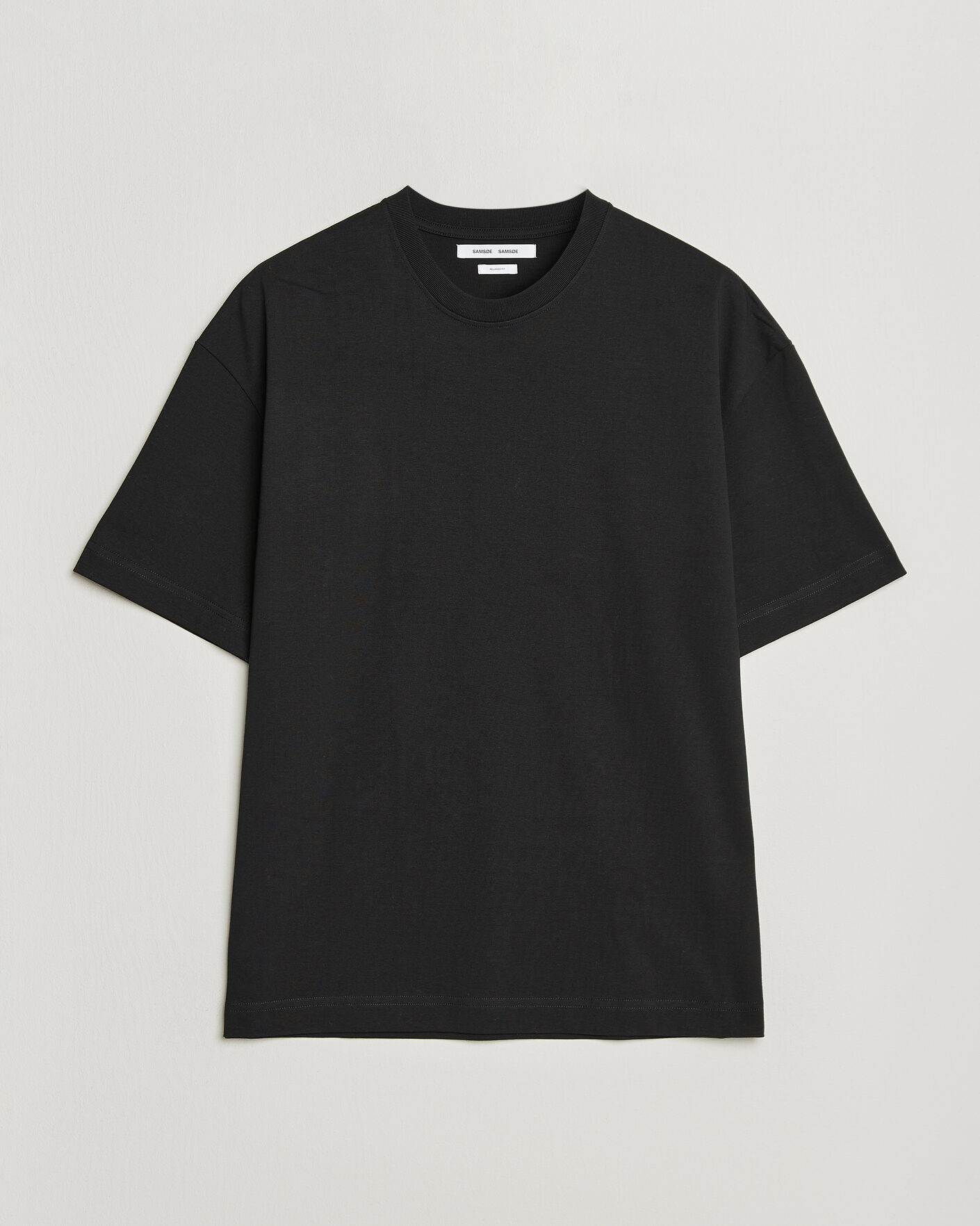 Hombres | Camisetas | Samsøe Samsøe | Jason Heavy Cotton T-Shirt Black