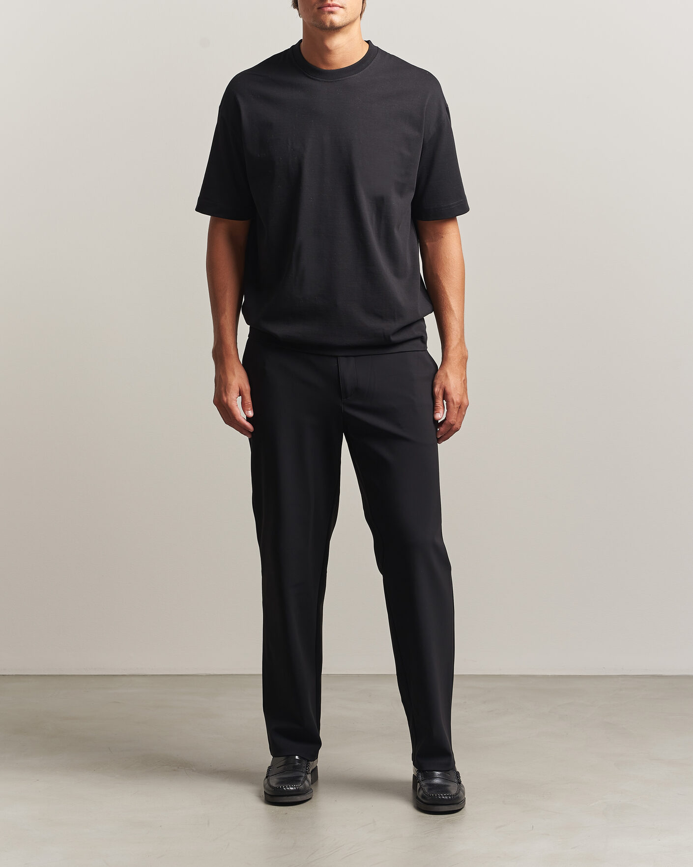 Hombres | Camisetas | Samsøe Samsøe | Jason Heavy Cotton T-Shirt Black