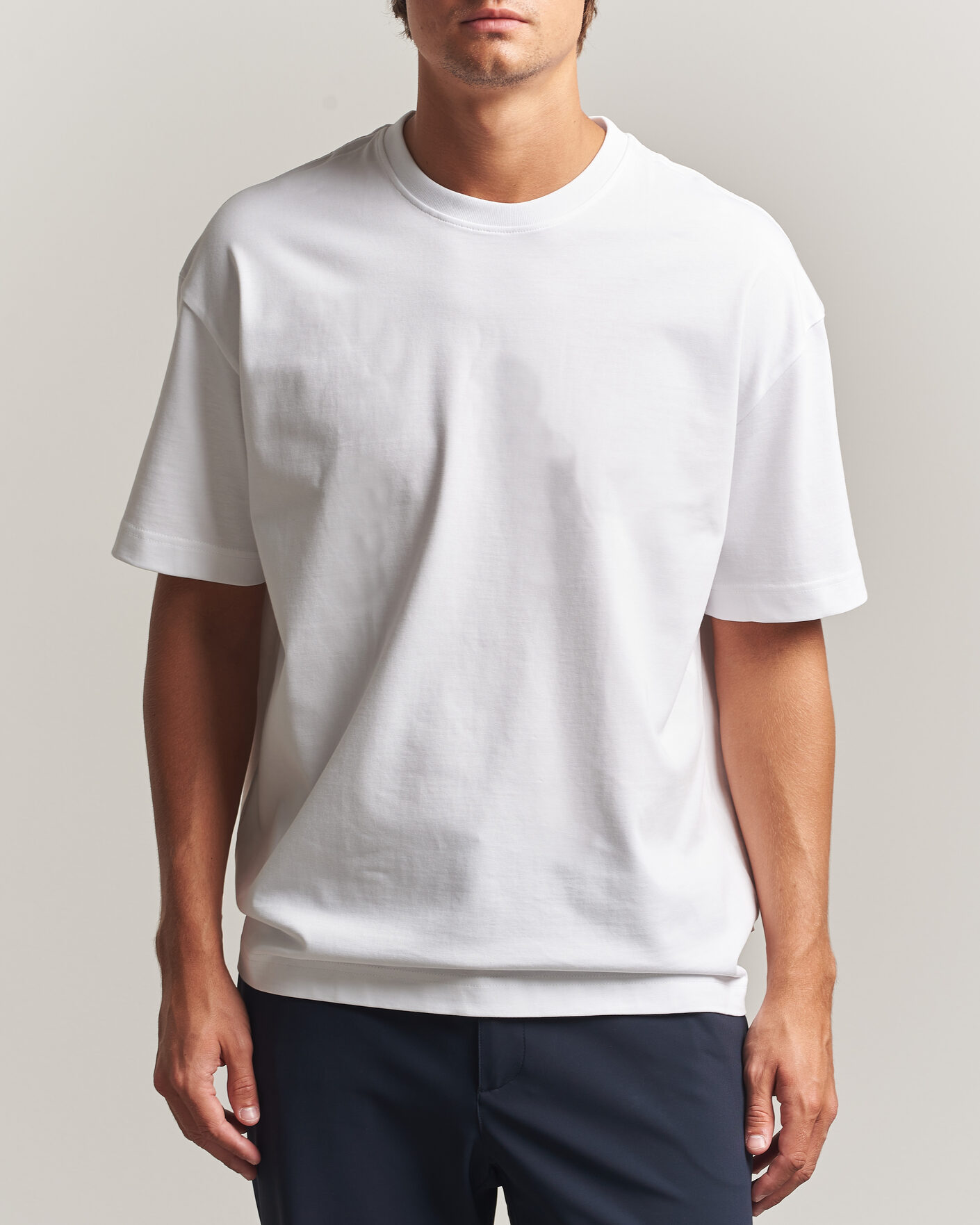 Hombres | Camisetas | Samsøe Samsøe | Jason Heavy Cotton T-Shirt White