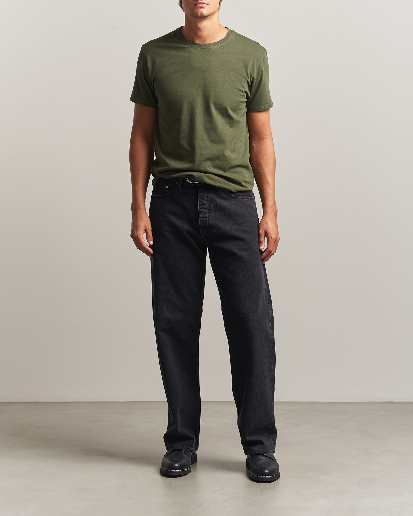 Hombres | Camisetas | Samsøe Samsøe | Kronos Cotton T-Shirt Forest Night