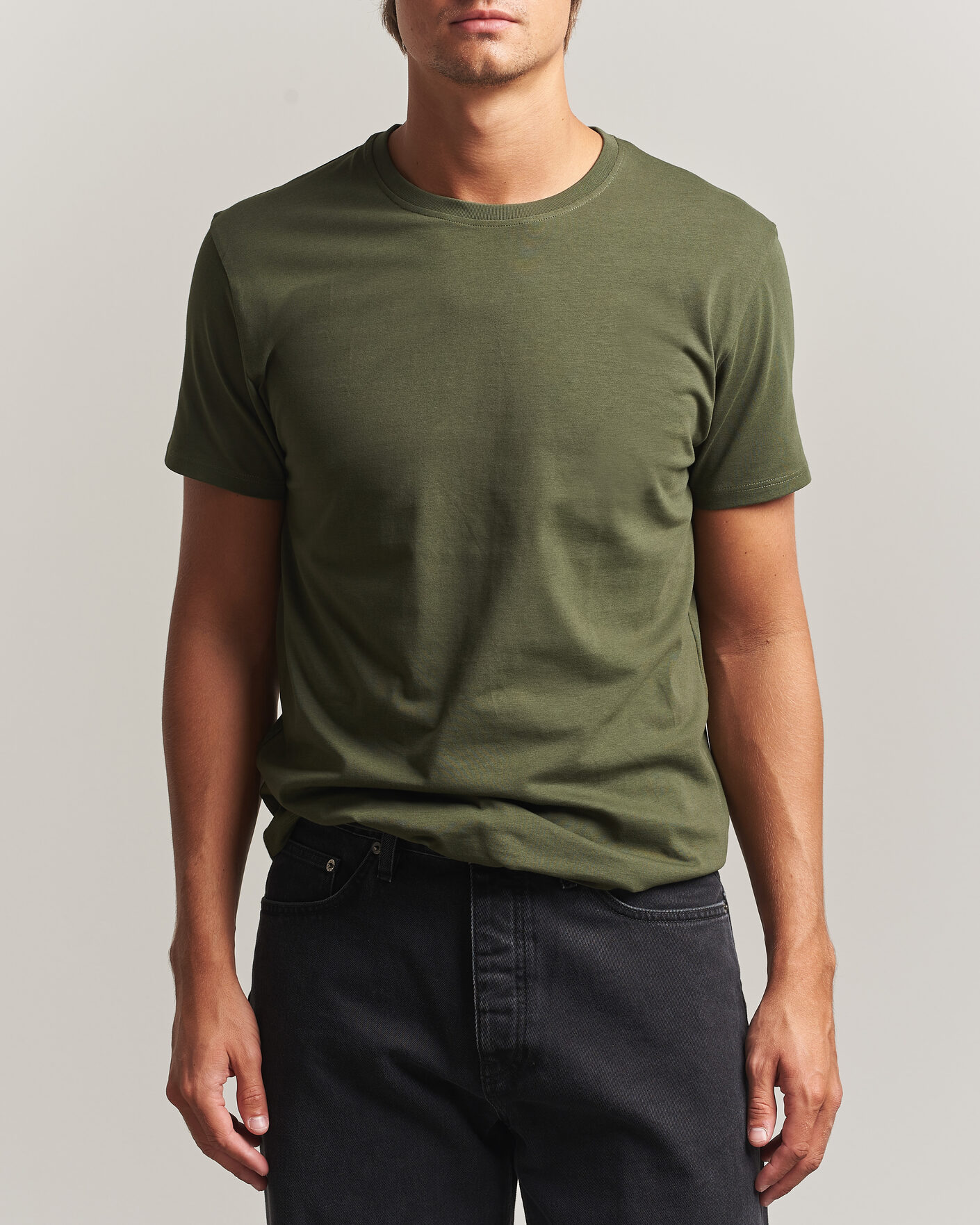 Hombres | Camisetas | Samsøe Samsøe | Kronos Cotton T-Shirt Forest Night