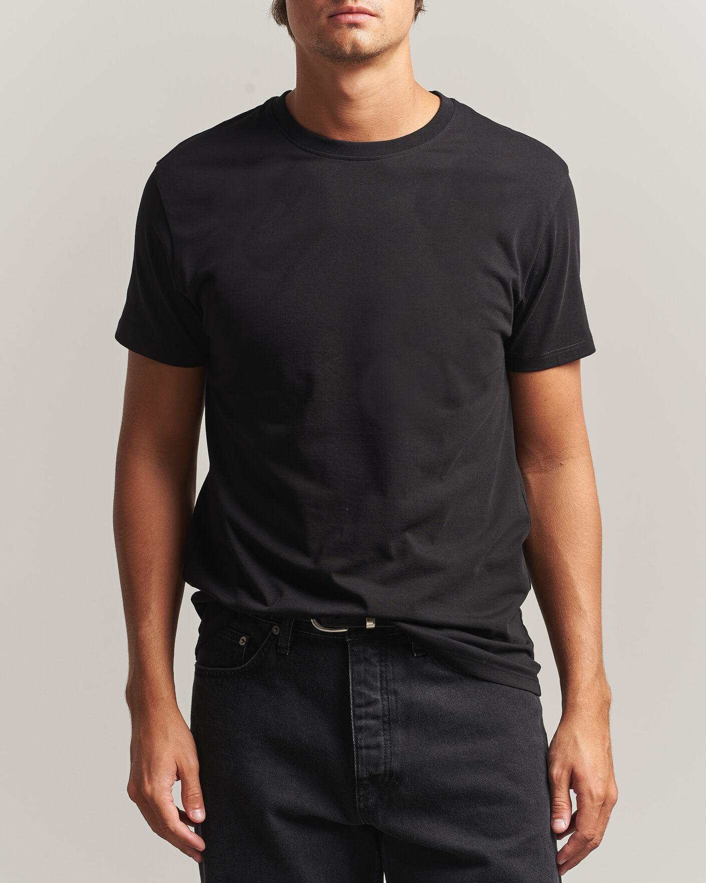 Hombres | Camisetas | Samsøe Samsøe | Kronos Cotton T-Shirt Black