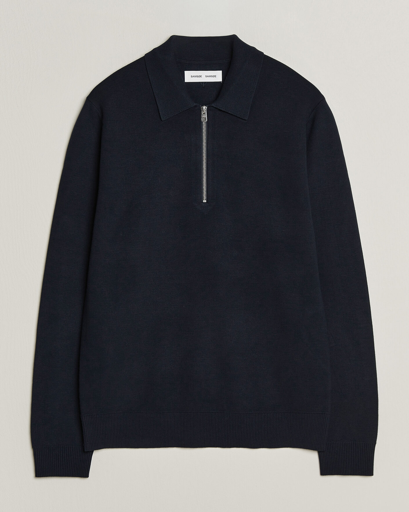 Hombres | Jerséis y prendas de punto | Samsøe Samsøe | Matt Half Zip Polo Sky Captain