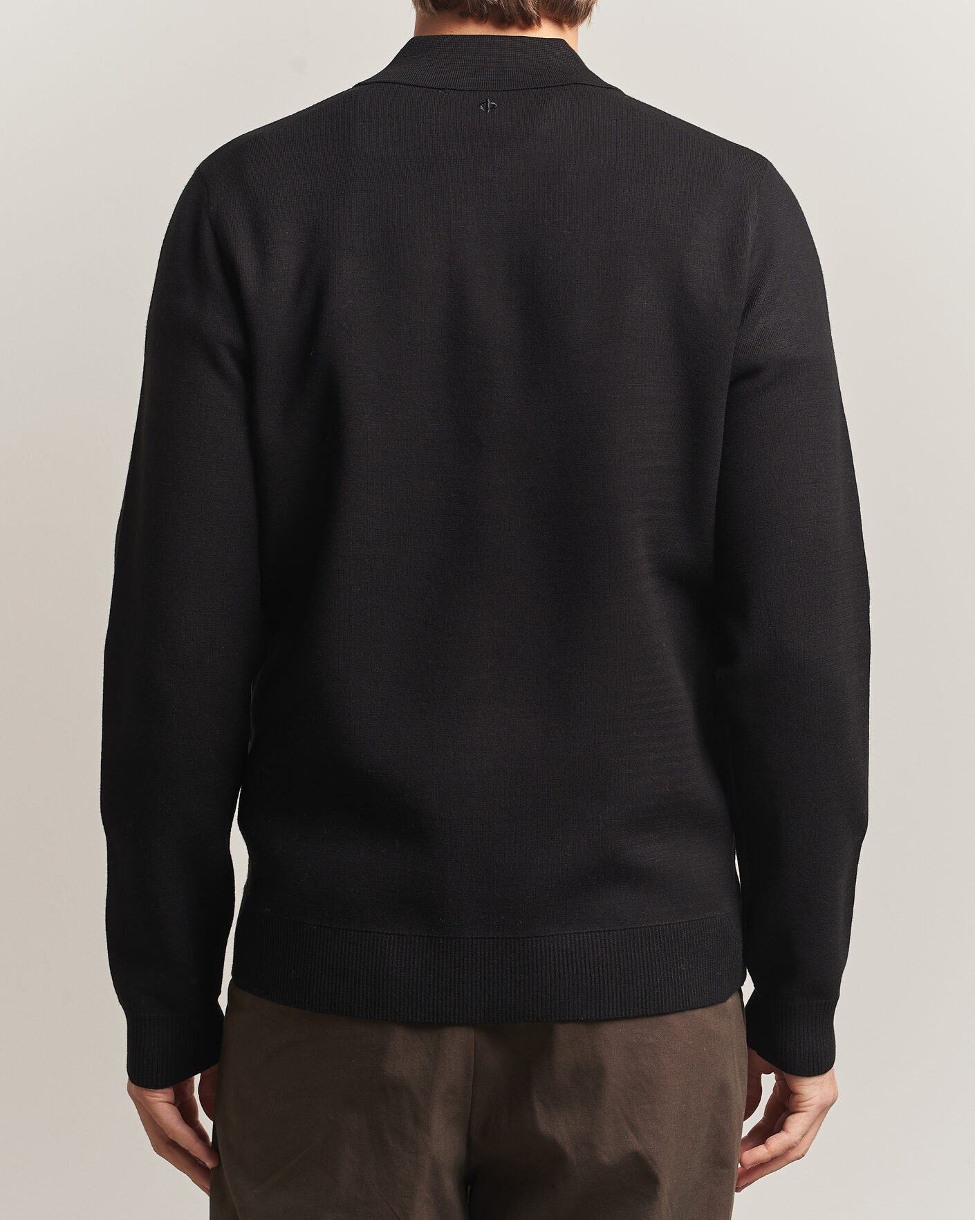 Hombres | Jerséis y prendas de punto | Samsøe Samsøe | Matt Half Zip Polo Black
