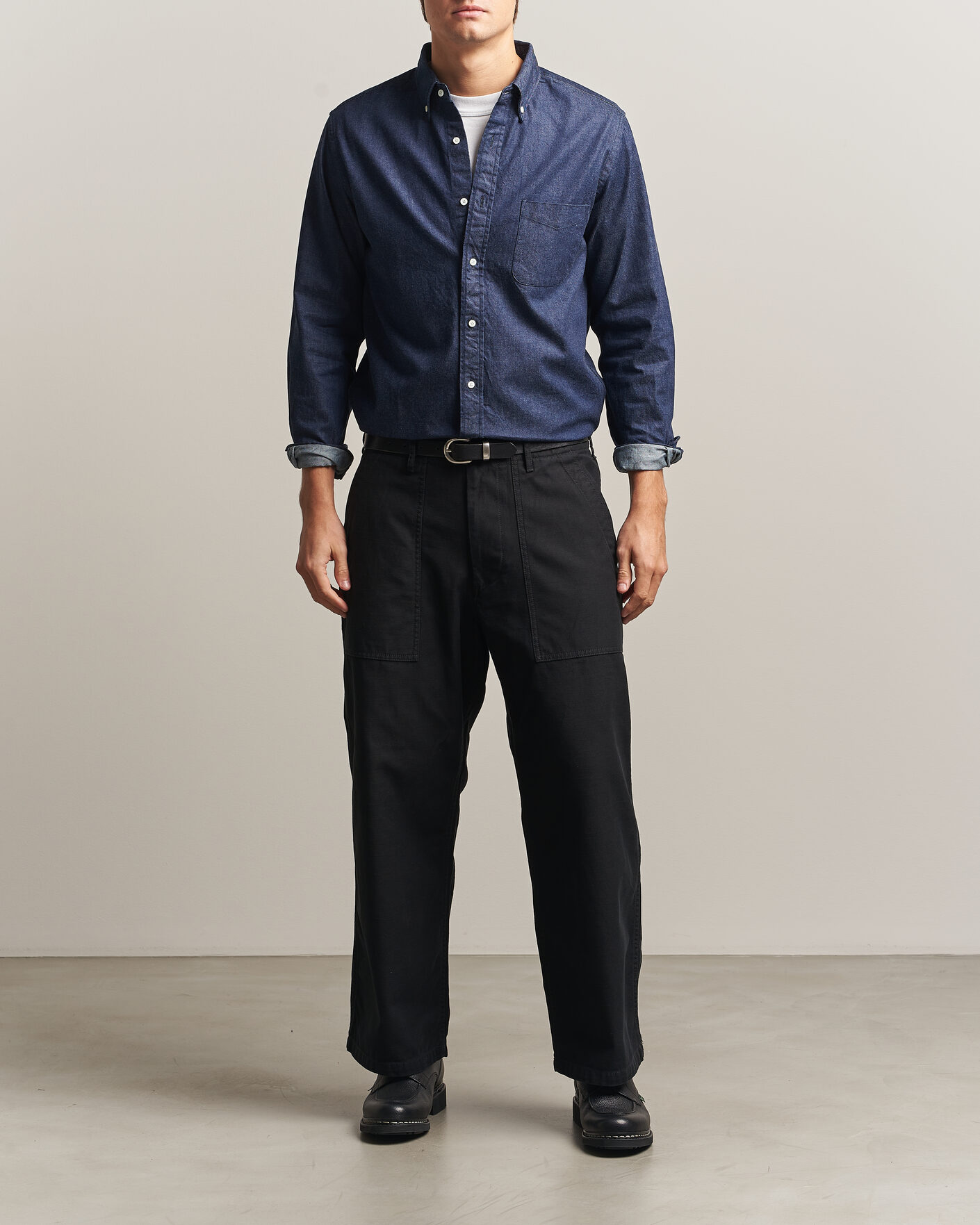 Hombres | Camisas | BEAMS PLUS | Denim Button Down Shirt Indigo