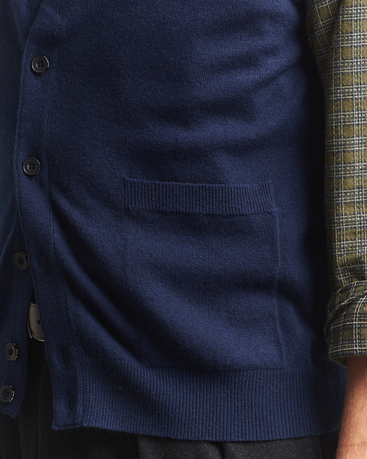 Hombres | Jerséis y prendas de punto | BEAMS PLUS | Button Knit Vest Navy