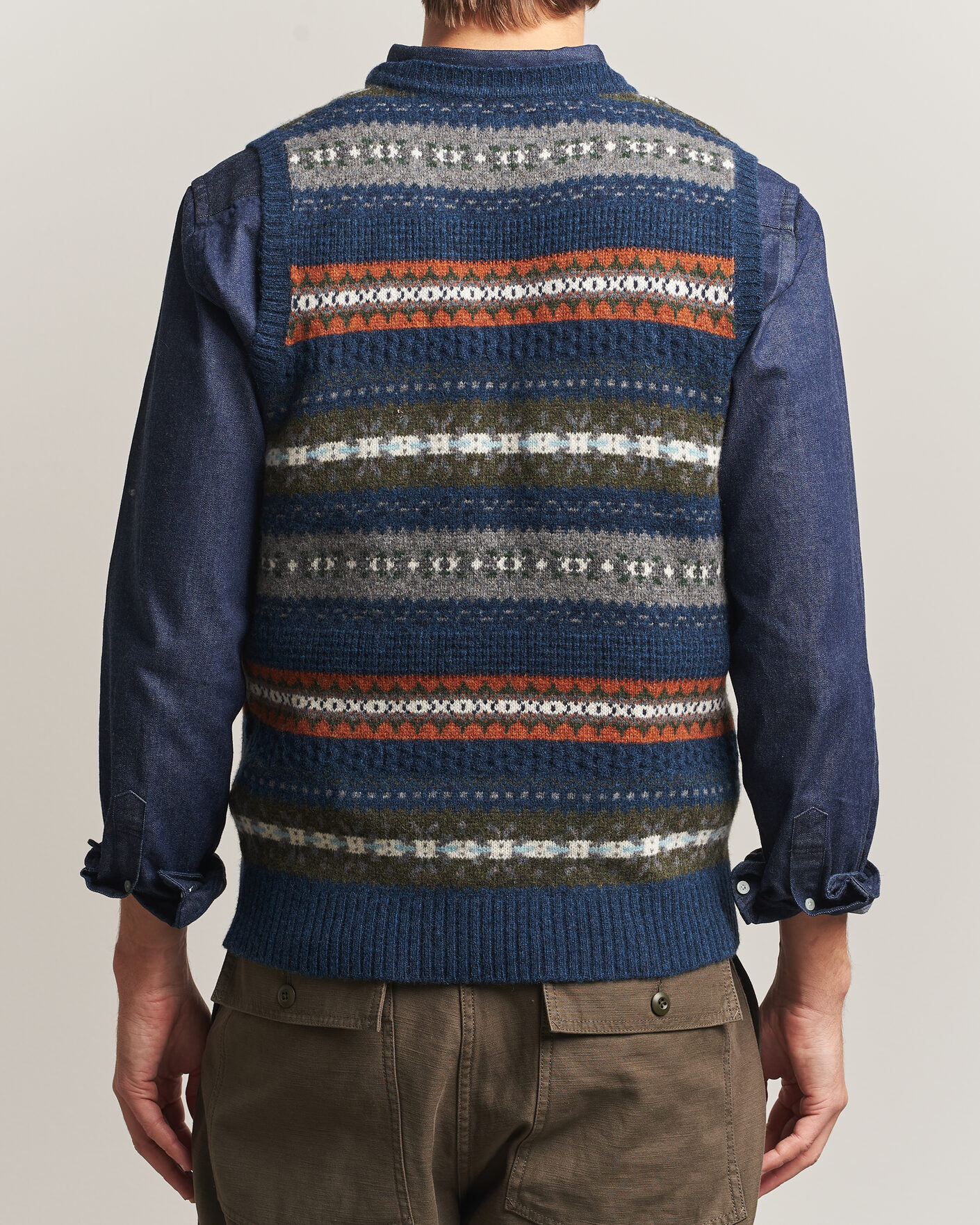 Hombres | Jerséis y prendas de punto | BEAMS PLUS | Fair Isle Knit Vest Navy
