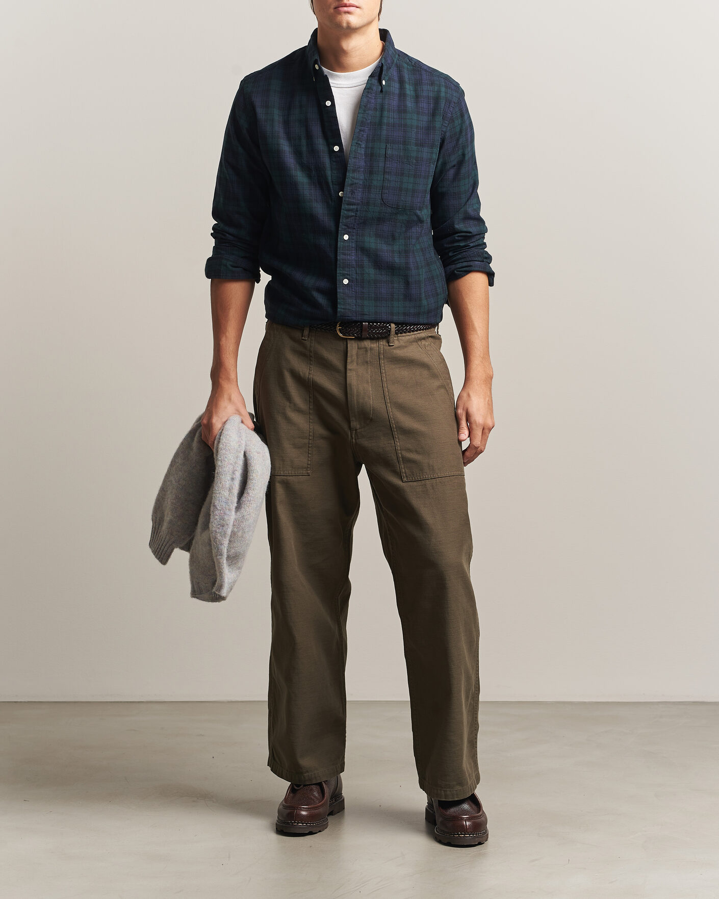 Hombres | Camisas | BEAMS PLUS | Button Down Shirt Black Watch