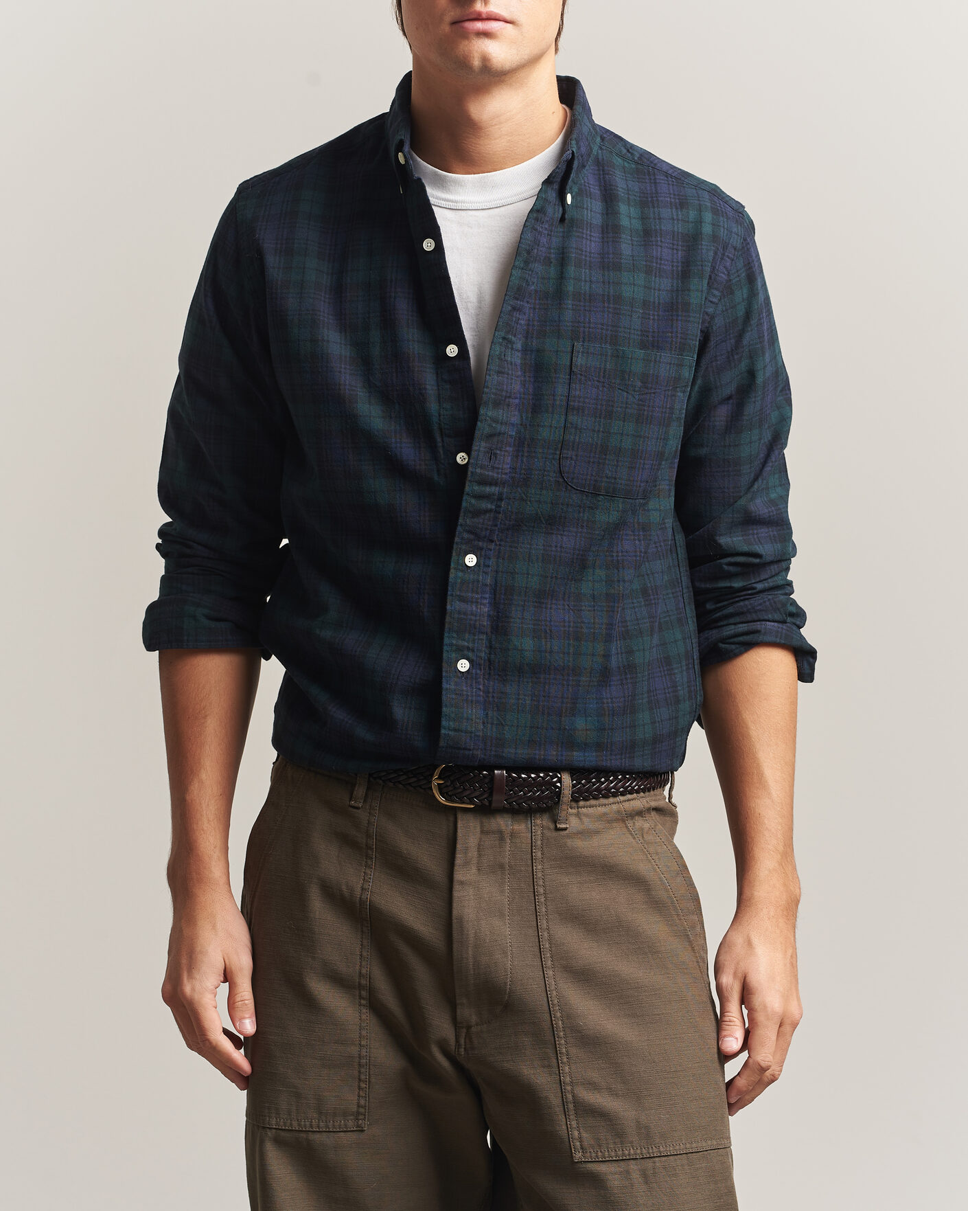 Hombres | Camisas | BEAMS PLUS | Button Down Shirt Black Watch