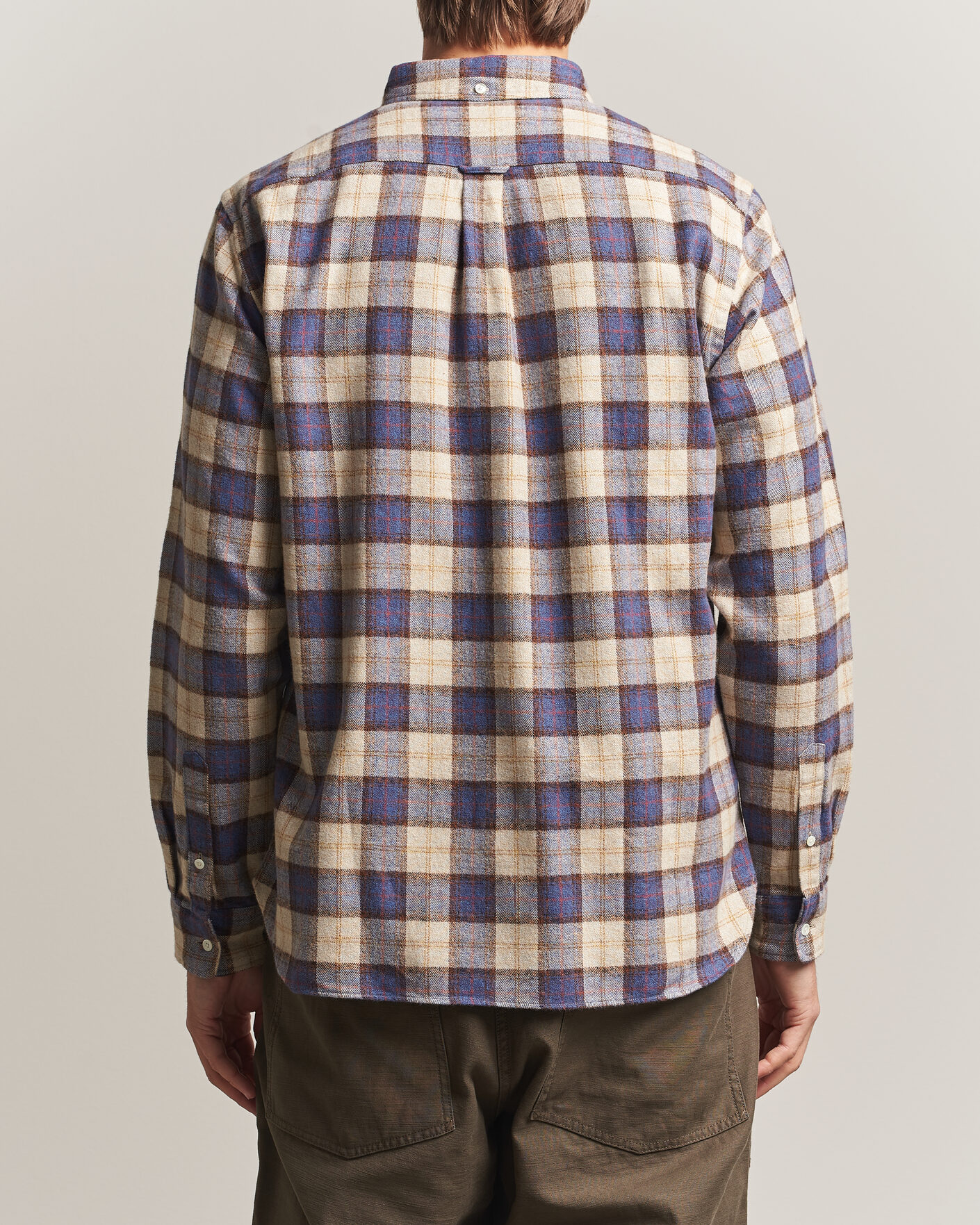 Hombres | Camisas | BEAMS PLUS | Plaid Button Down Shirt White/Blue