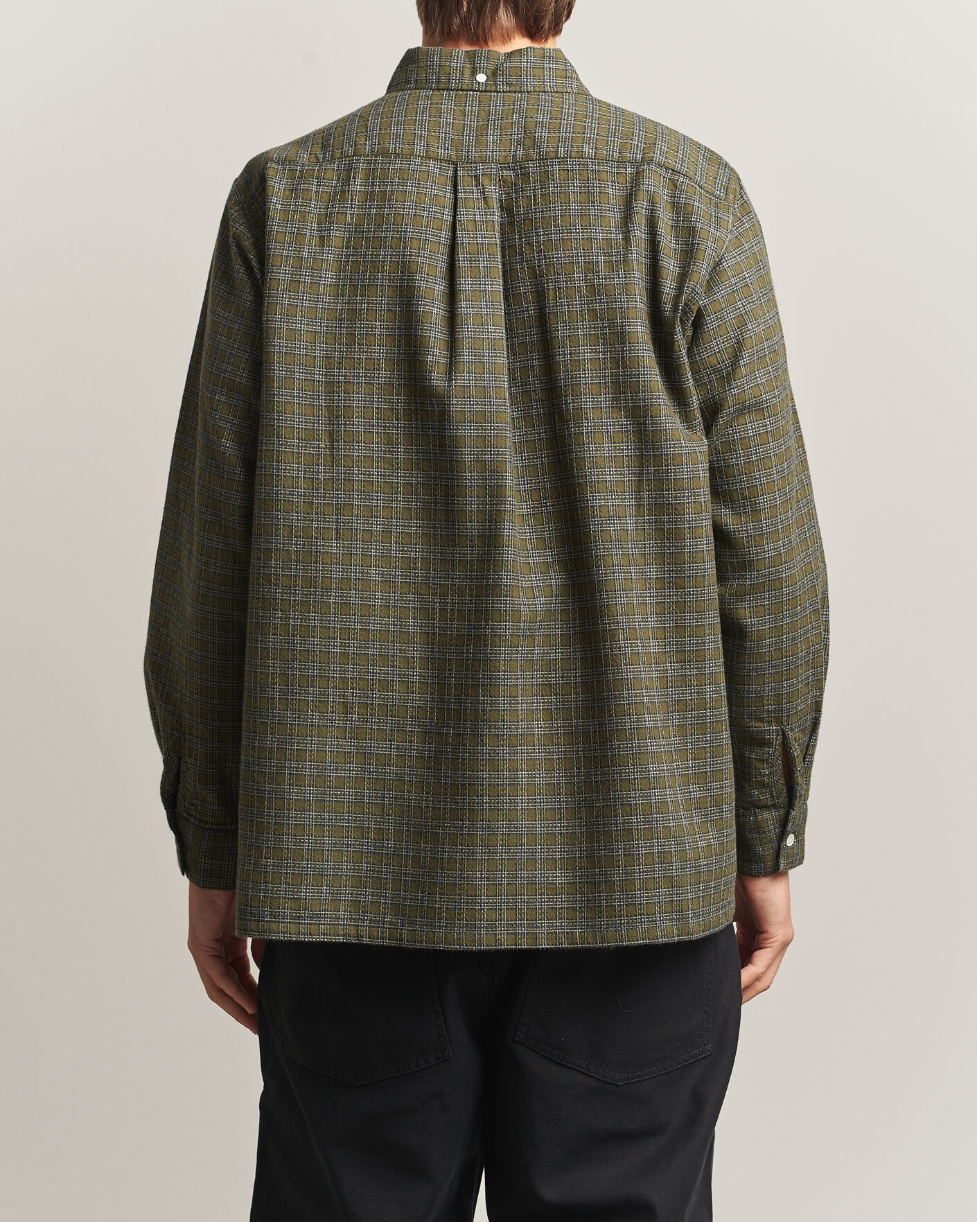 Hombres | Camisas | BEAMS PLUS | Dobby Plaid Button Down Shirt Dark Green