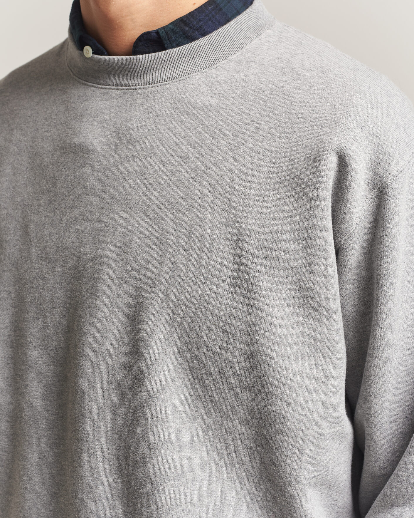 Hombres | Jerséis y prendas de punto | BEAMS PLUS | Soft Sweat Crew Neck Grey