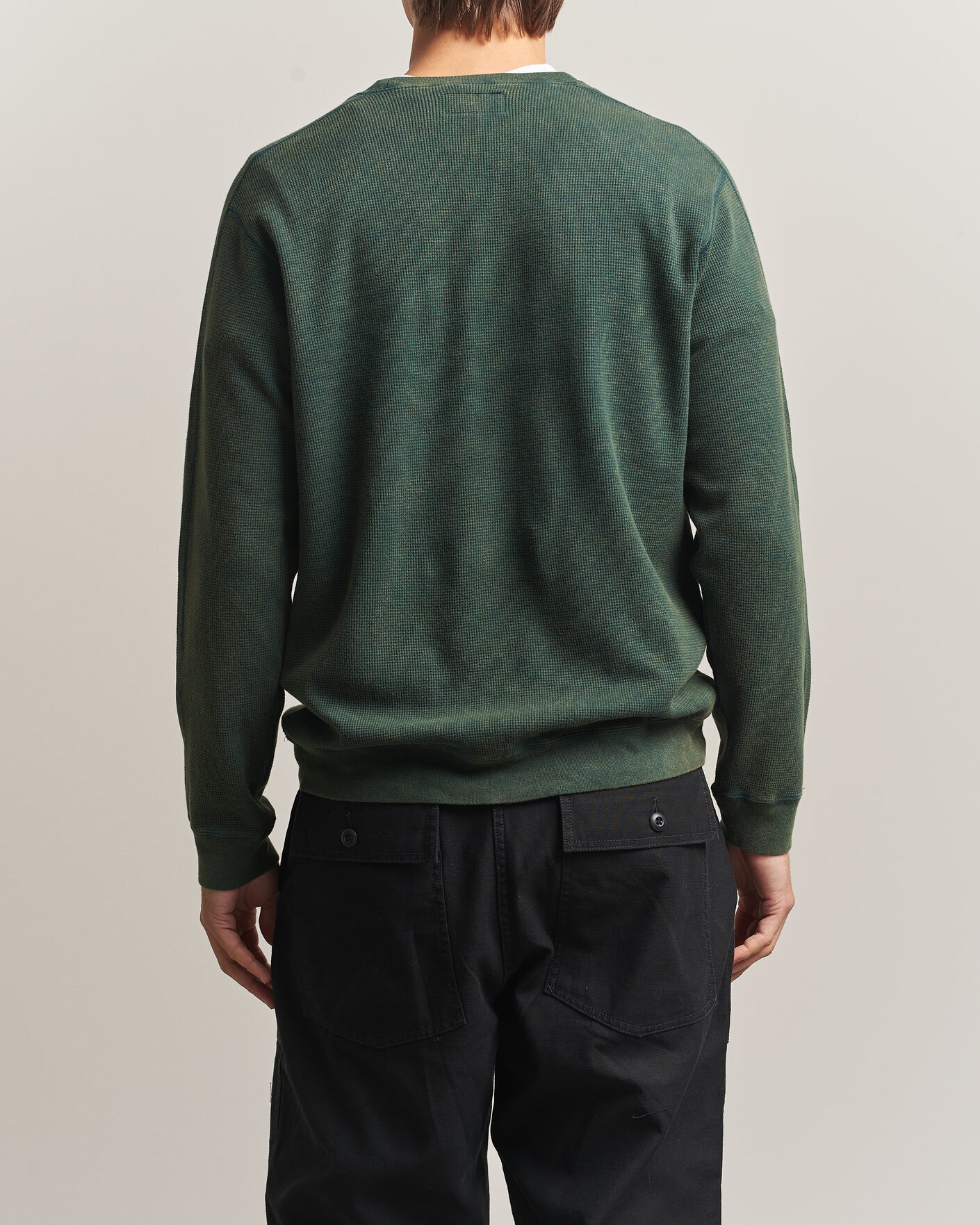 Hombres | Camisetas | BEAMS PLUS | Fade Thermal Crew Green
