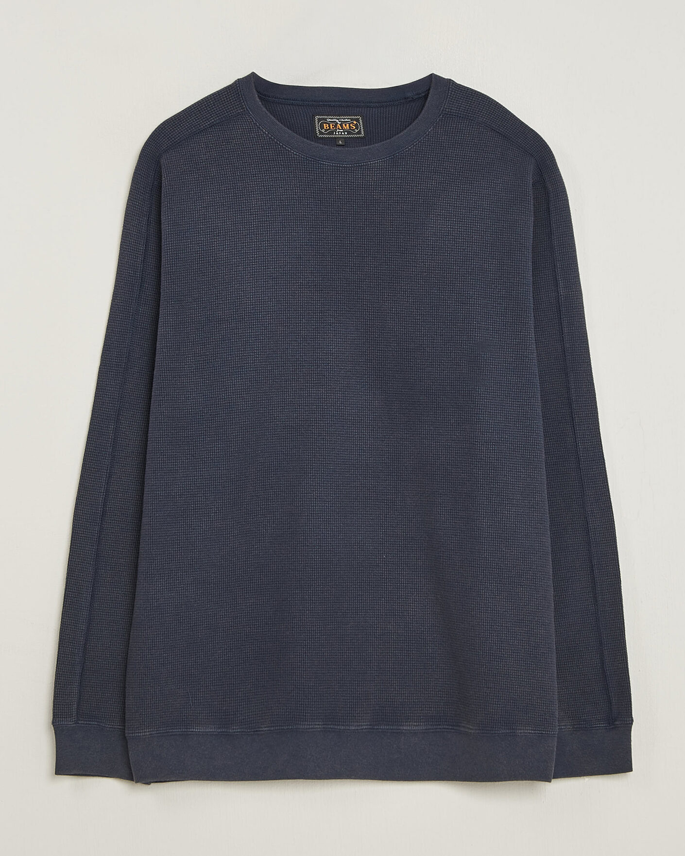 Hombres | Camisetas | BEAMS PLUS | Fade Thermal Crew Navy