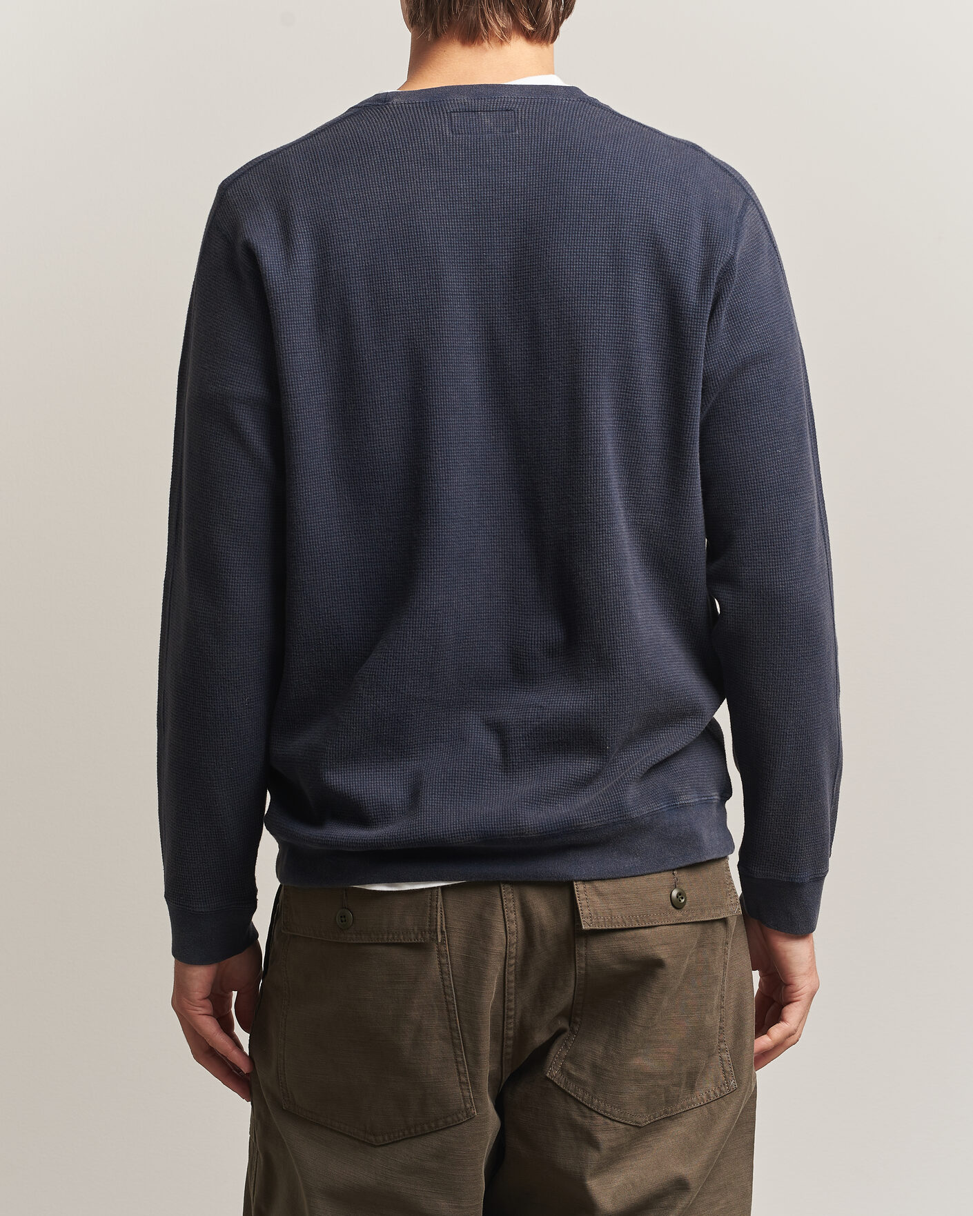 Hombres | Camisetas | BEAMS PLUS | Fade Thermal Crew Navy
