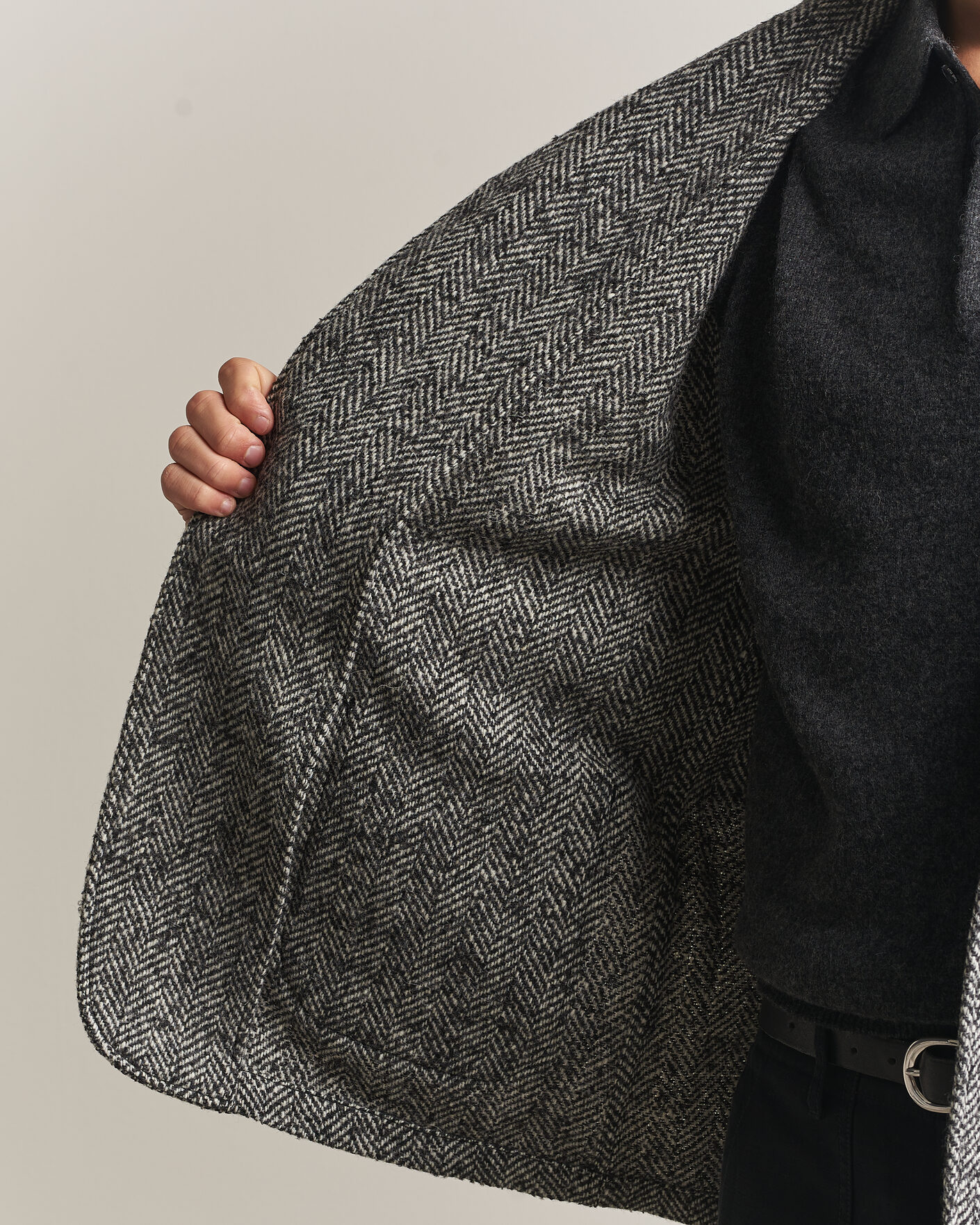 Hombres | Abrigos y chaquetas | BEAMS PLUS | Wool Herringbone Jacket Grey