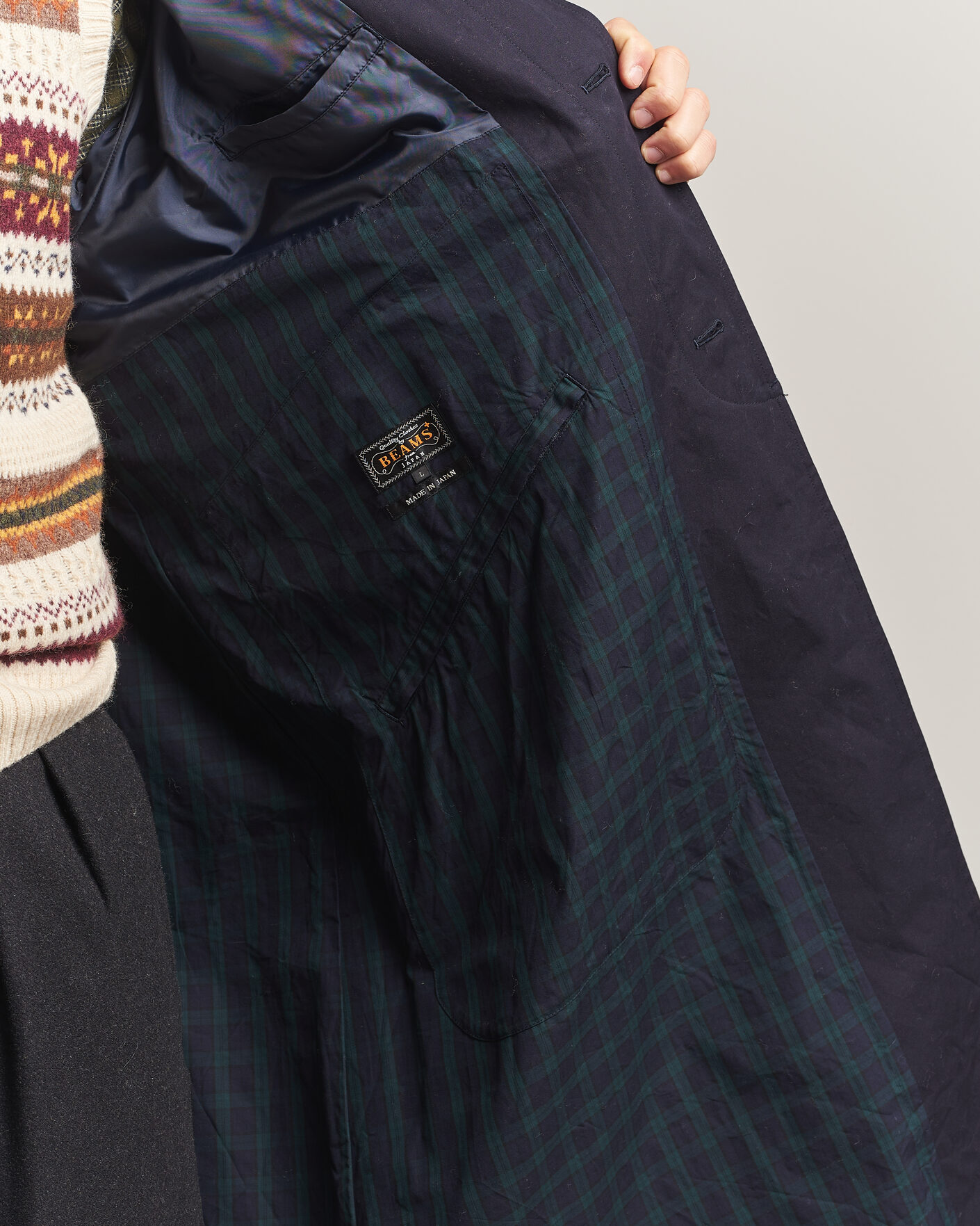 Hombres | Abrigos y chaquetas | BEAMS PLUS | Oxford Over Coat Navy