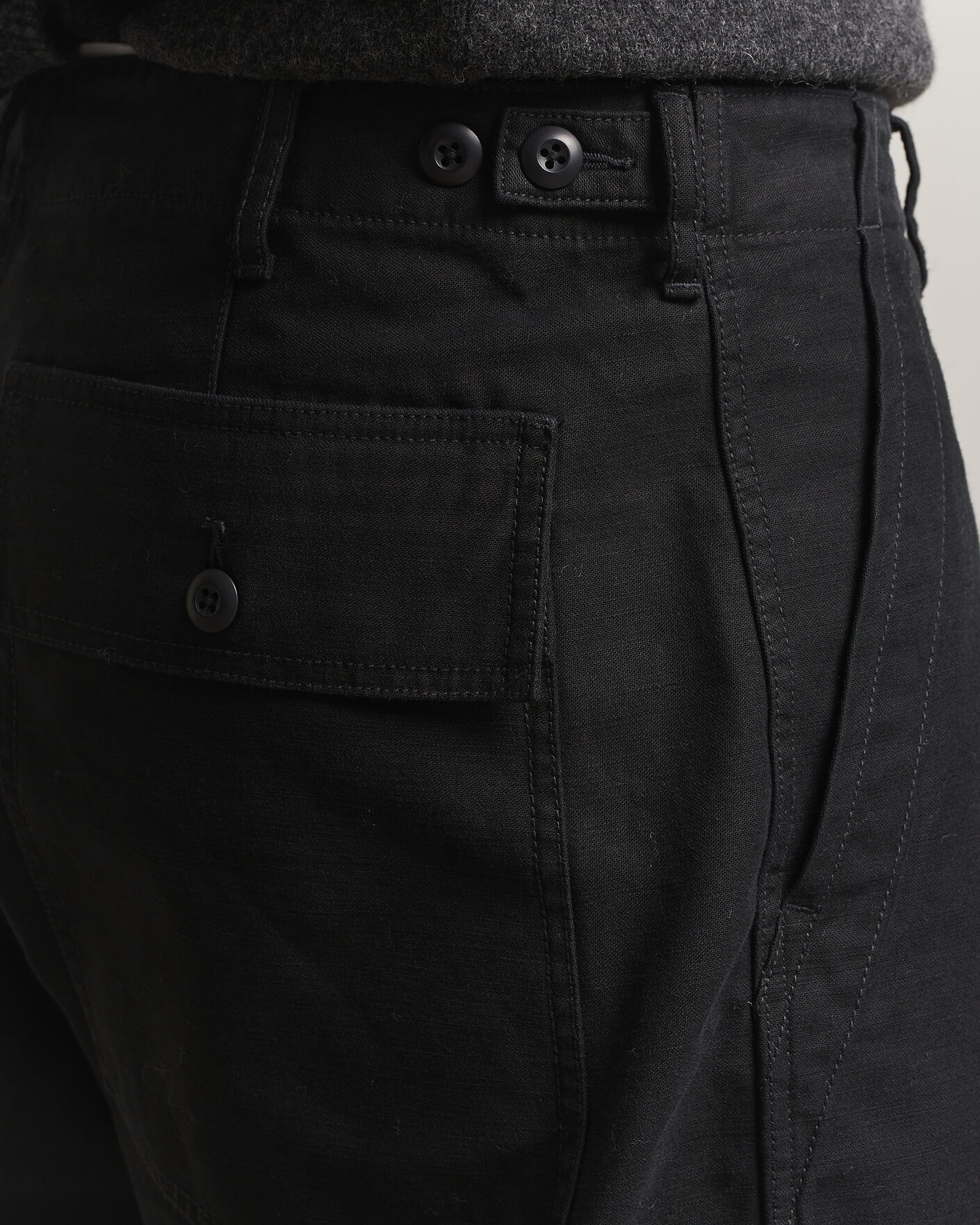 Hombres | Pantalones | BEAMS PLUS | MIL Utility Sateen Trousers Black