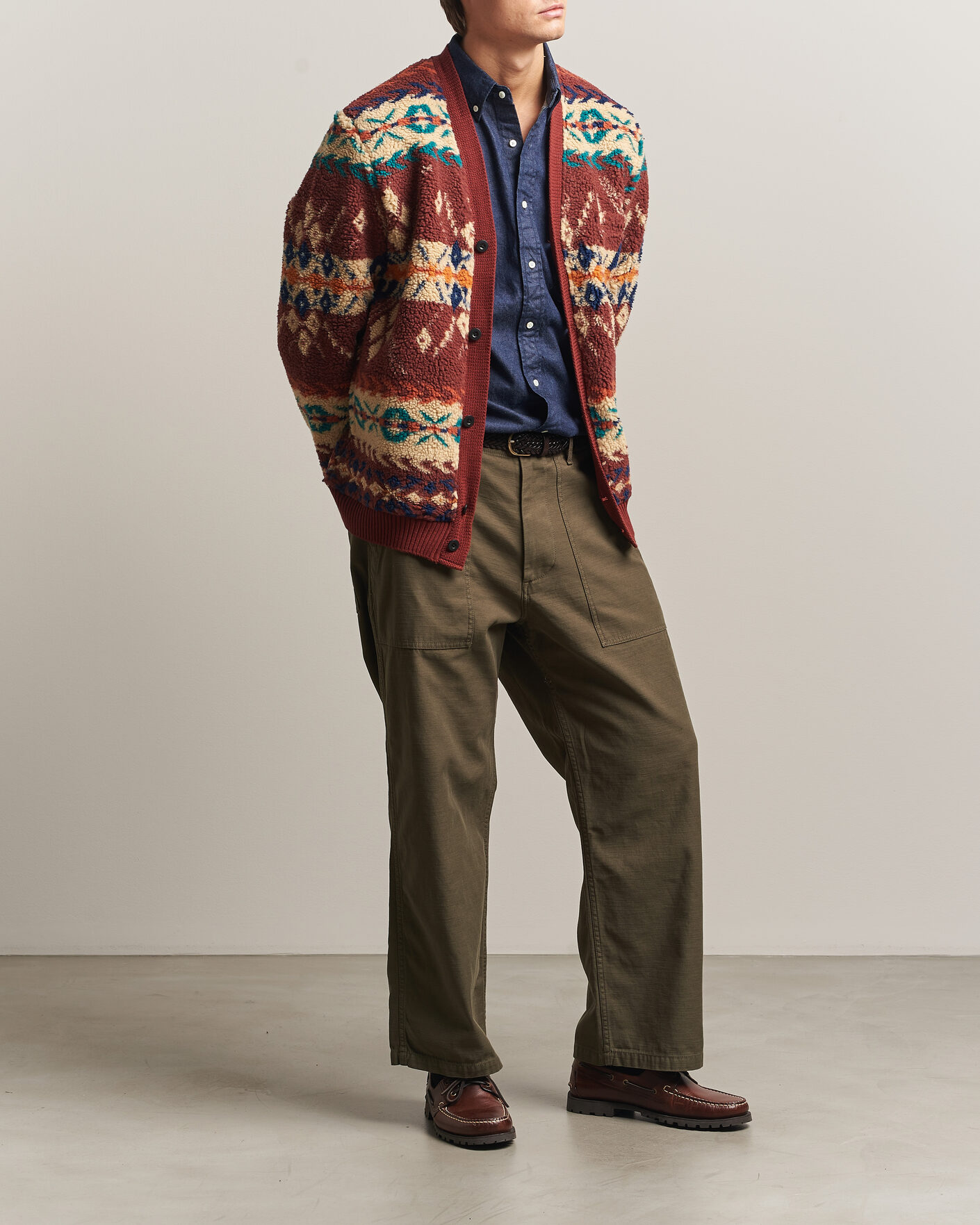Hombres | Pantalones | BEAMS PLUS | MIL Utility Sateen Trousers Olive Brown