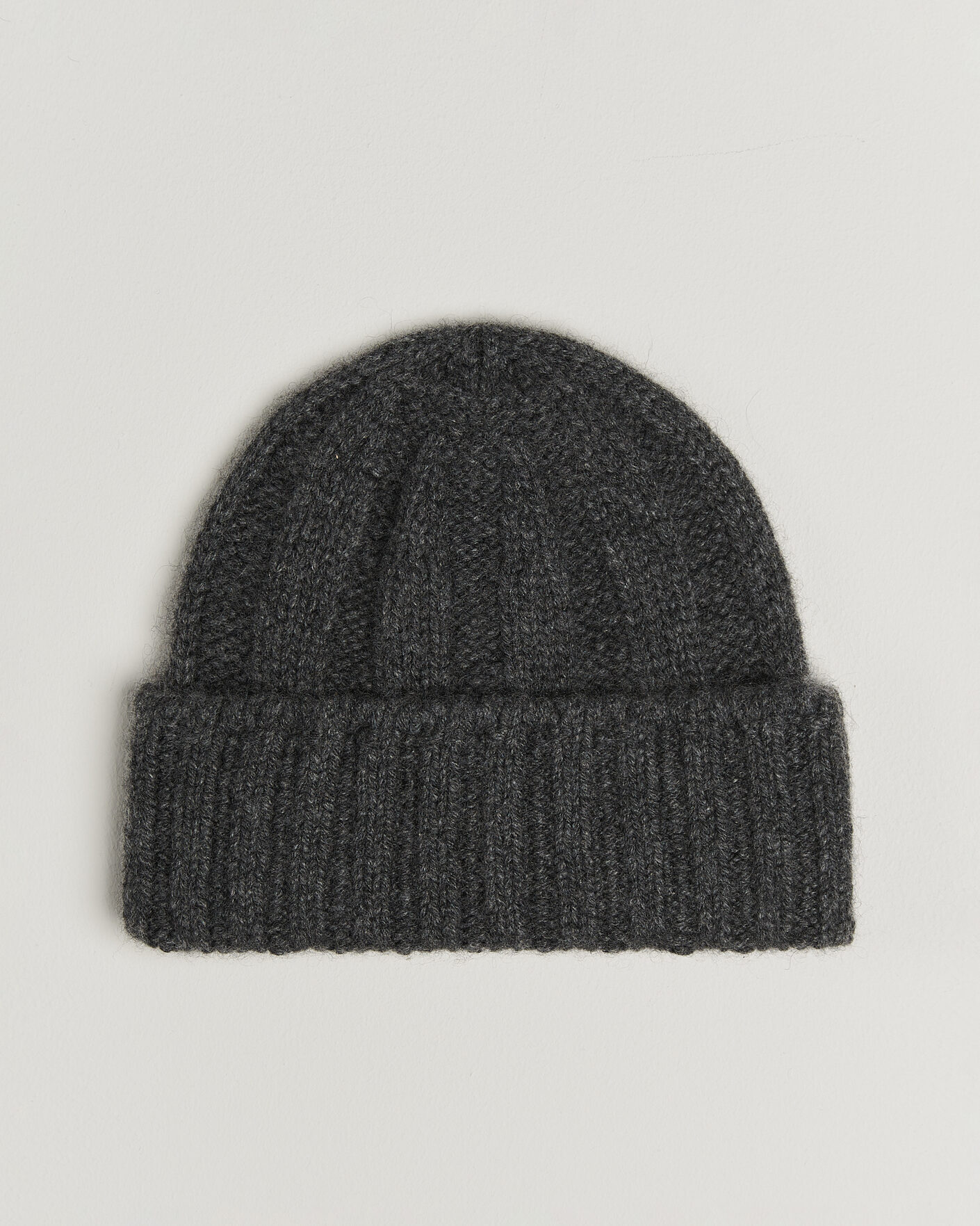 Hombres | Gorros | BEAMS PLUS | Cashmere Rib Beanie Grey