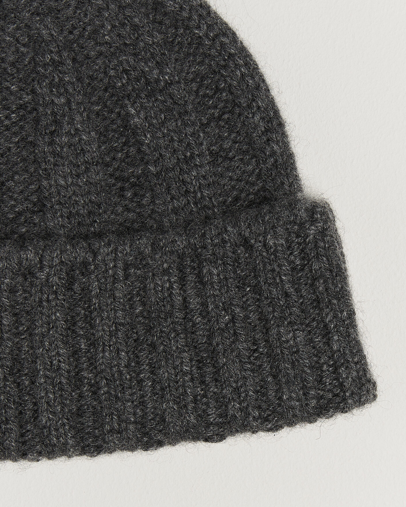 Hombres | Gorros | BEAMS PLUS | Cashmere Rib Beanie Grey