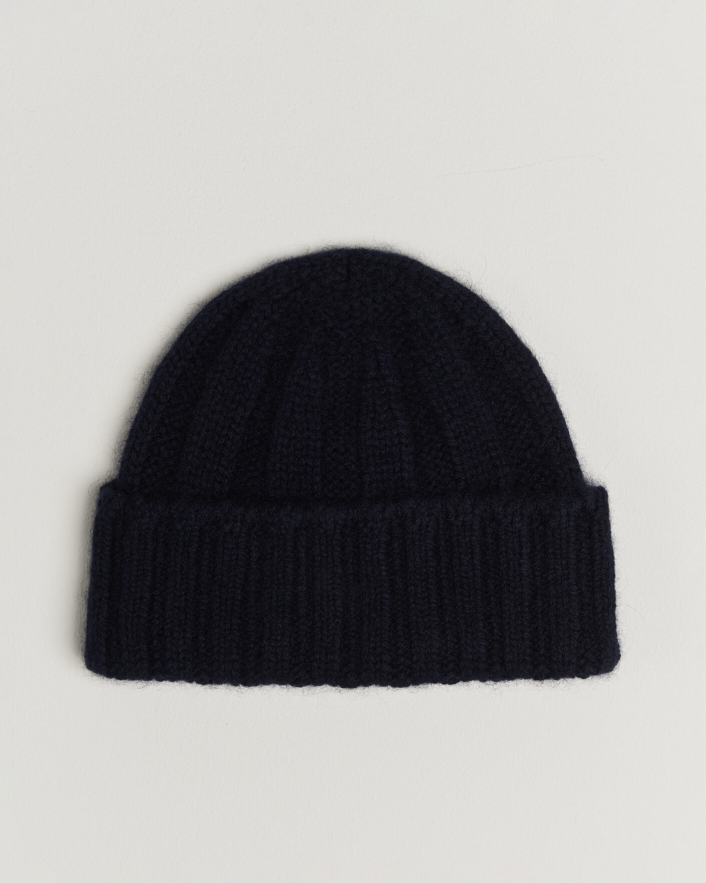 Hombres | Gorros | BEAMS PLUS | Cashmere Rib Beanie Navy