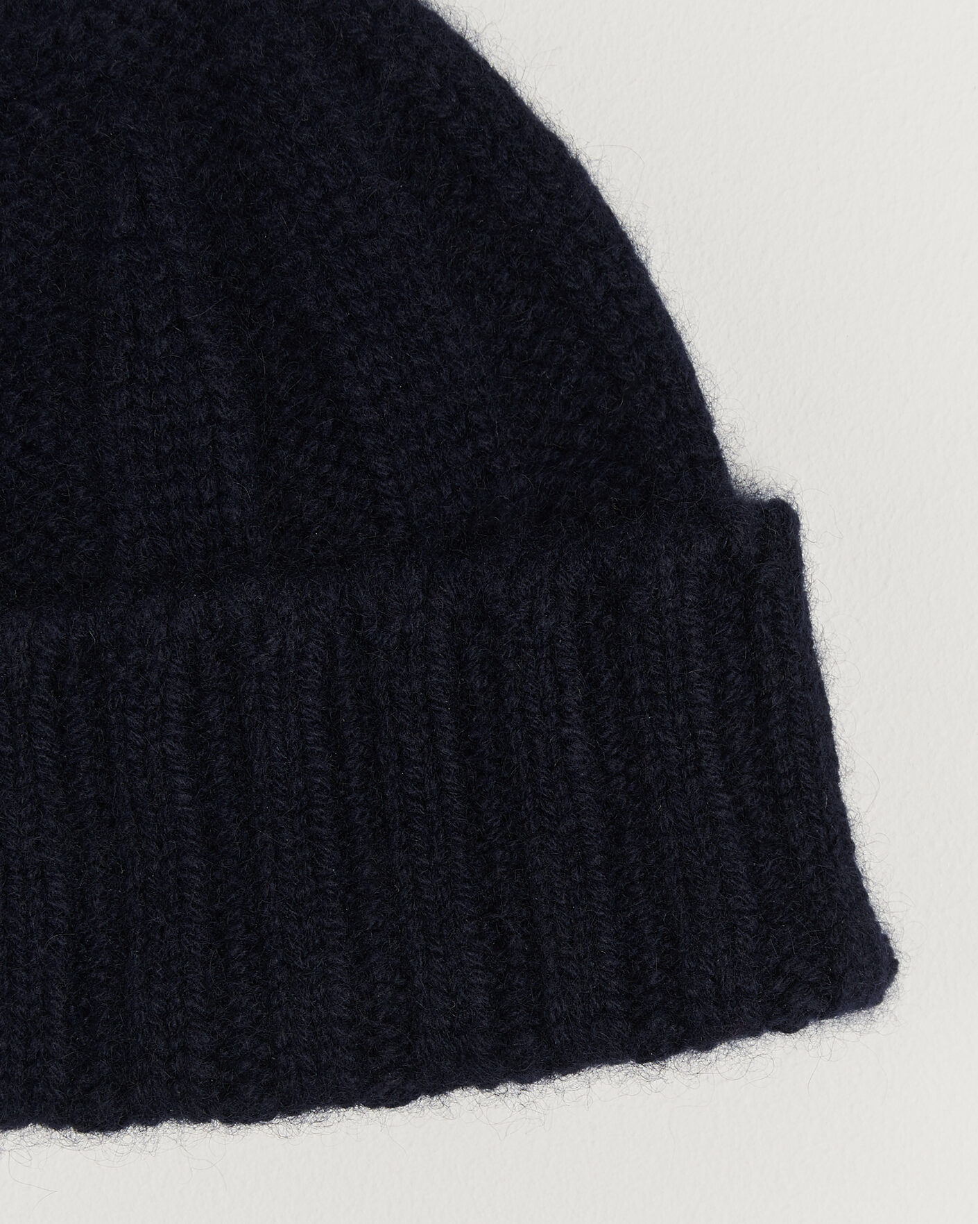 Hombres | Gorros | BEAMS PLUS | Cashmere Rib Beanie Navy