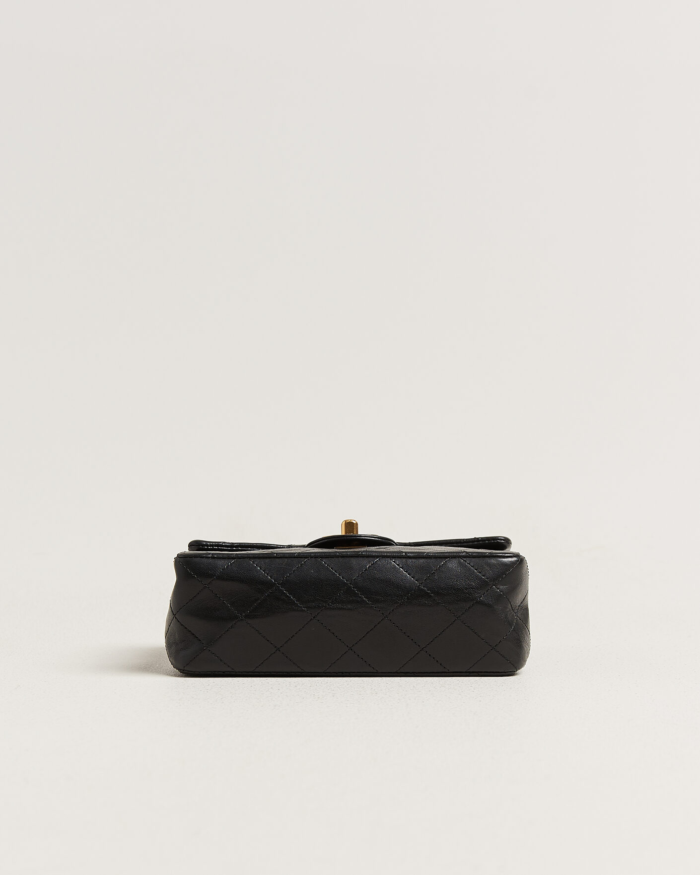 Hombres | Pre-Owned & Vintage Bags | Chanel Pre-Owned | Classic Mini Square Single Flap Bag Lambskin Black