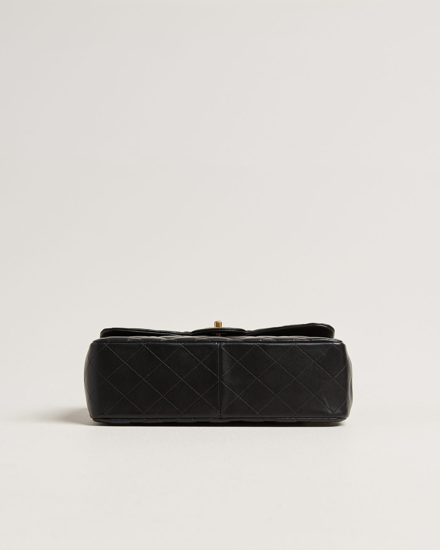 Hombres | Pre-Owned & Vintage Bags | Chanel Pre-Owned | Classic Jumbo Double Flap Bag Lambskin Black