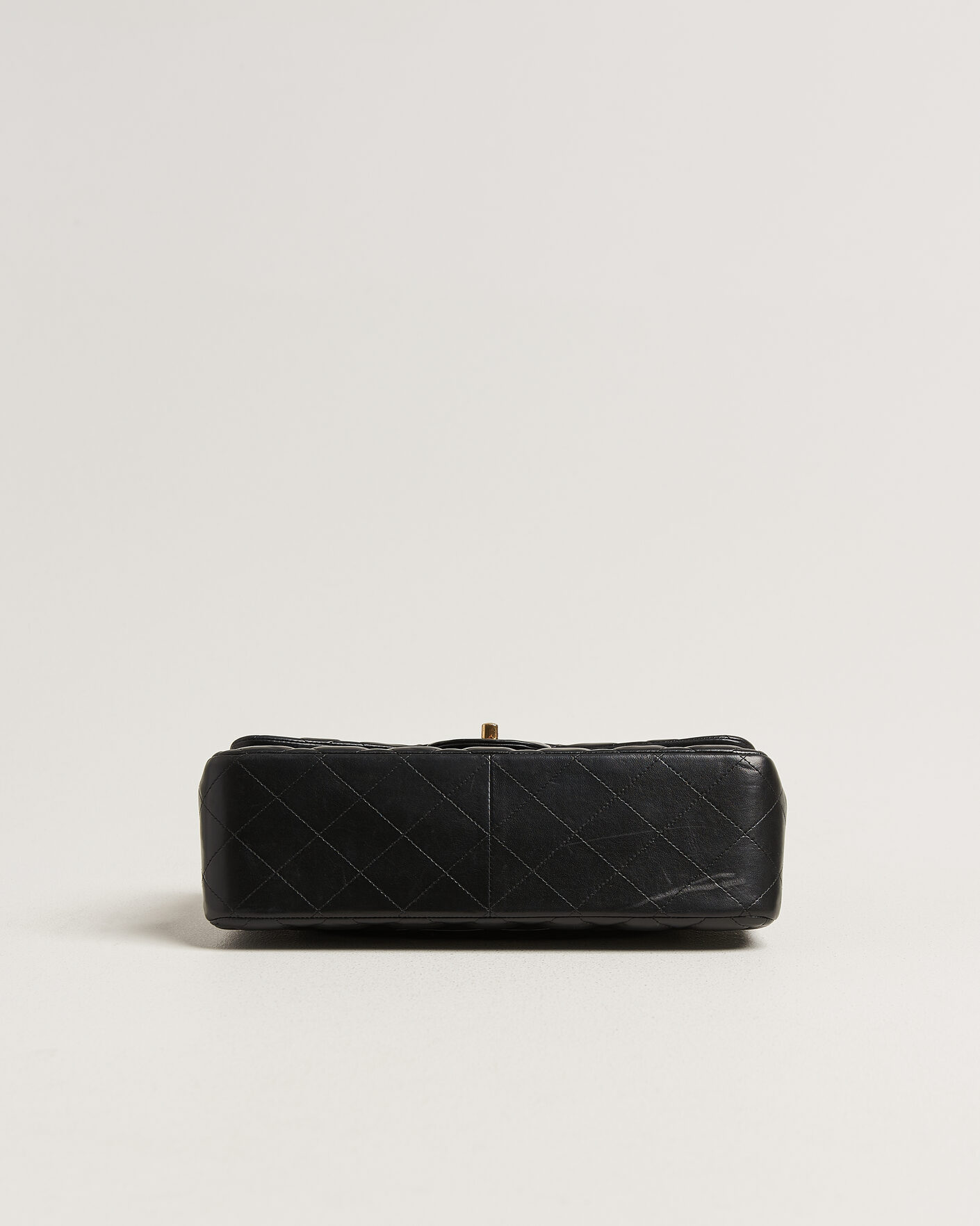 Hombres | Pre-Owned & Vintage Bags | Chanel Pre-Owned | Classic Jumbo Double Flap Bag Lambskin Black
