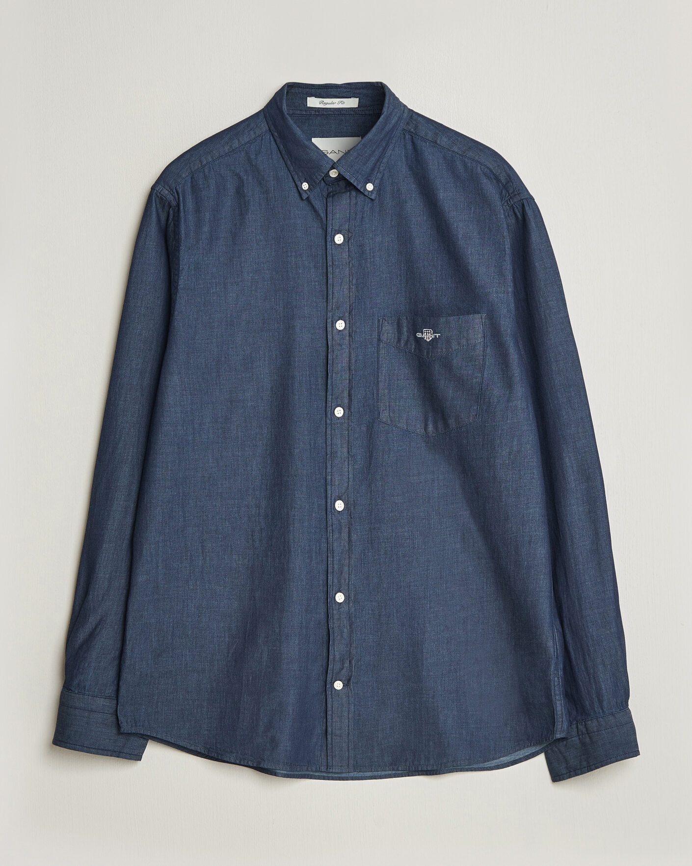 Hombres | Camisas | Gant | Regular Fit Indigo Shirt Dark Indigo