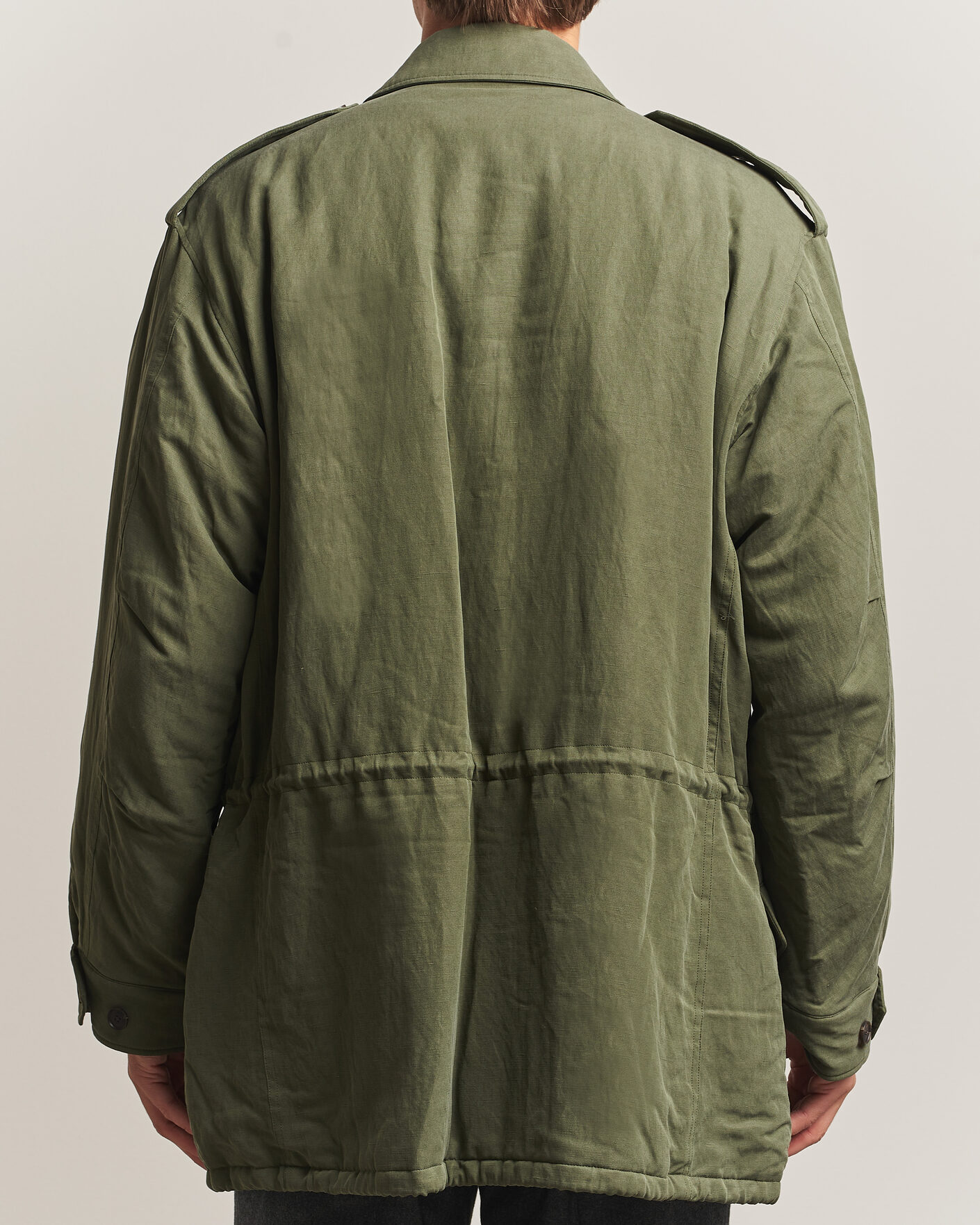 Hombres | Abrigos y chaquetas | Auralee | Brushed Padded Military Jacket Olive
