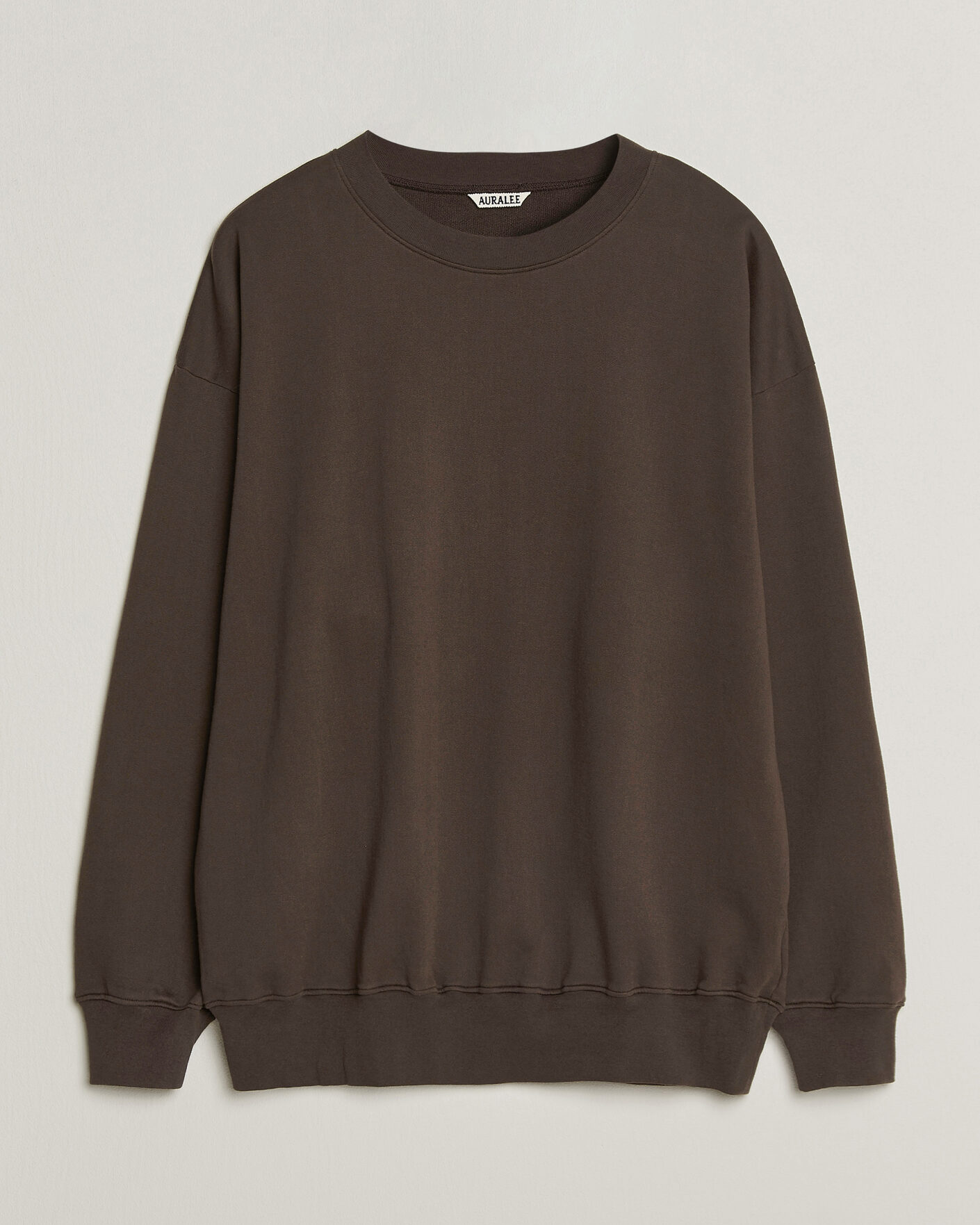 Hombres | Jerséis y prendas de punto | Auralee | Super High Gauge Sweat Pullover Dark Brown