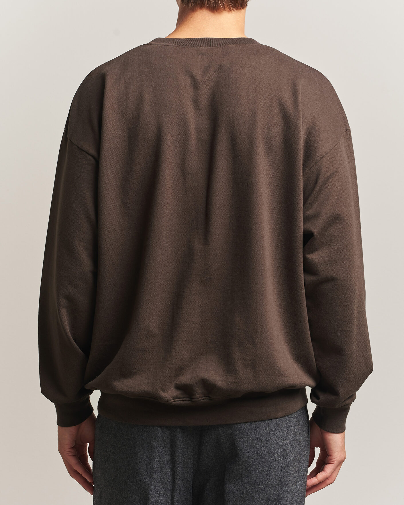 Hombres | Jerséis y prendas de punto | Auralee | Super High Gauge Sweat Pullover Dark Brown