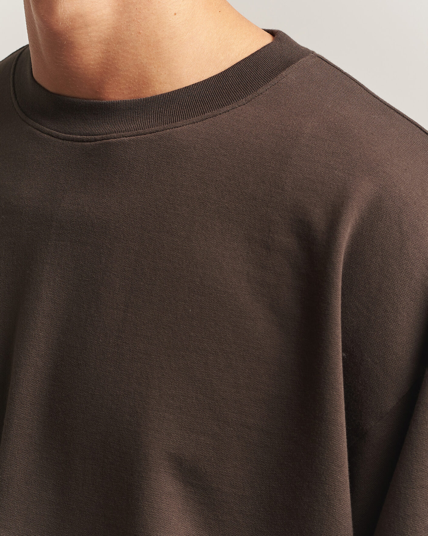 Hombres | Jerséis y prendas de punto | Auralee | Super High Gauge Sweat Pullover Dark Brown