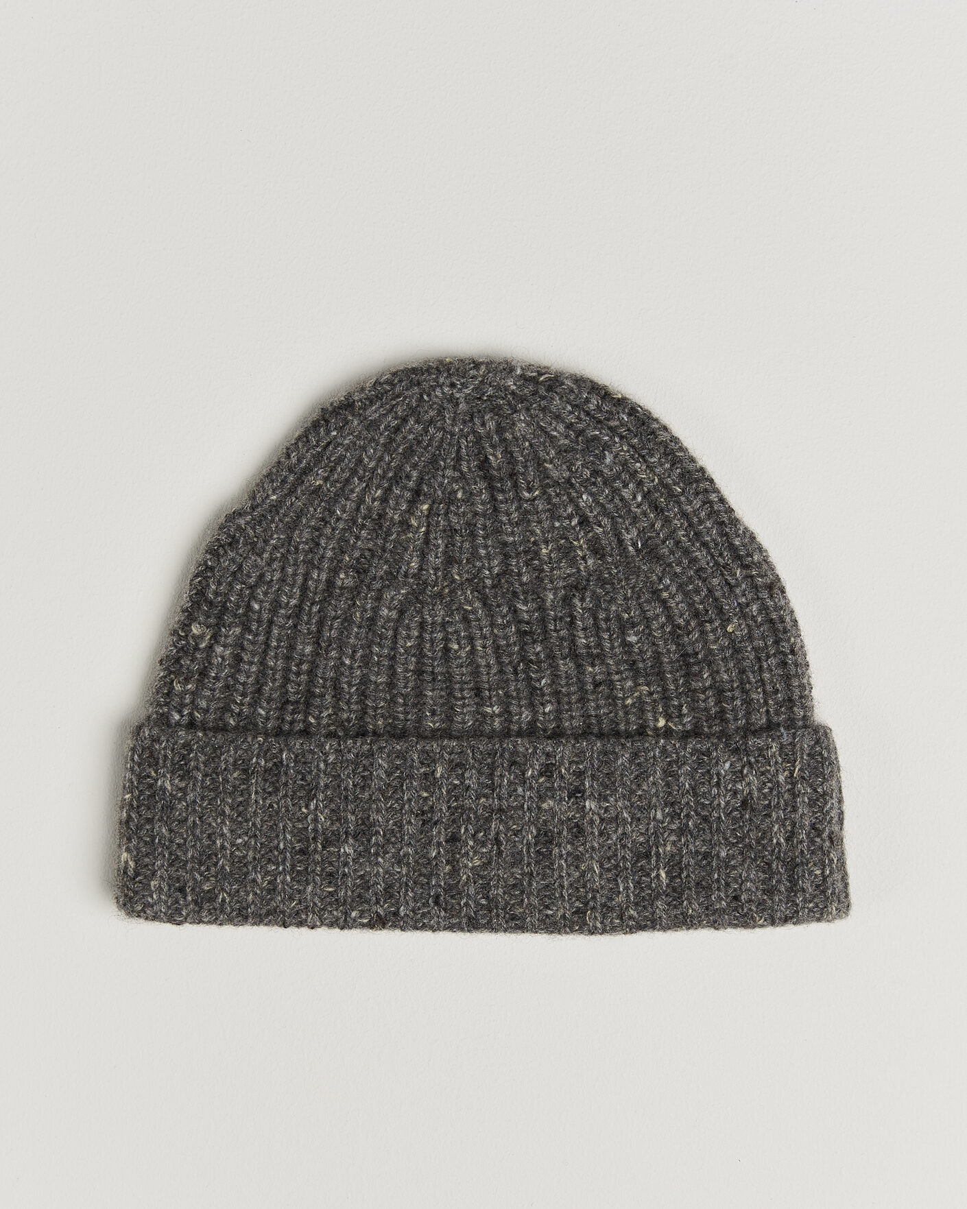 Hombres | Gorros | Auralee | Cashmere Nep Knit Cap Mix Gray