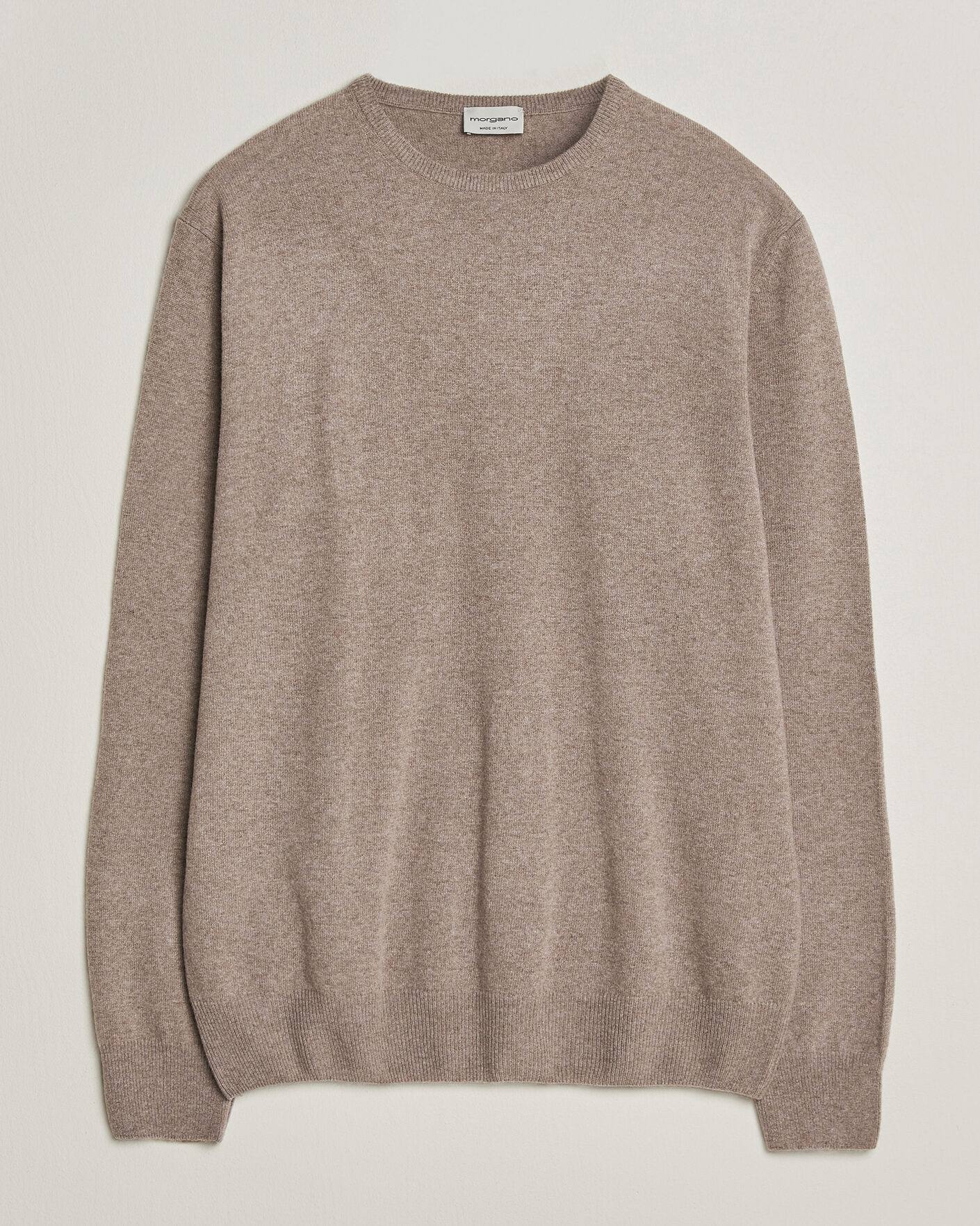 Hombres | Jerséis y prendas de punto | Morgano | Wool/Cashmere Crewneck Walnut